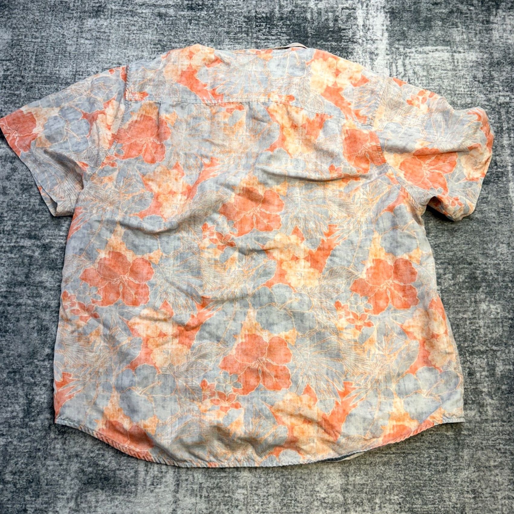 Tommy Bahama Tommy Bahama Shirt Men 2XL Blue Orange Hawaiian Coconut Point Resort Floral Short Sleeve Button-Up Collared Beach Tropical Size US XXL / EU 58 / 5 - 6 Thumbnail