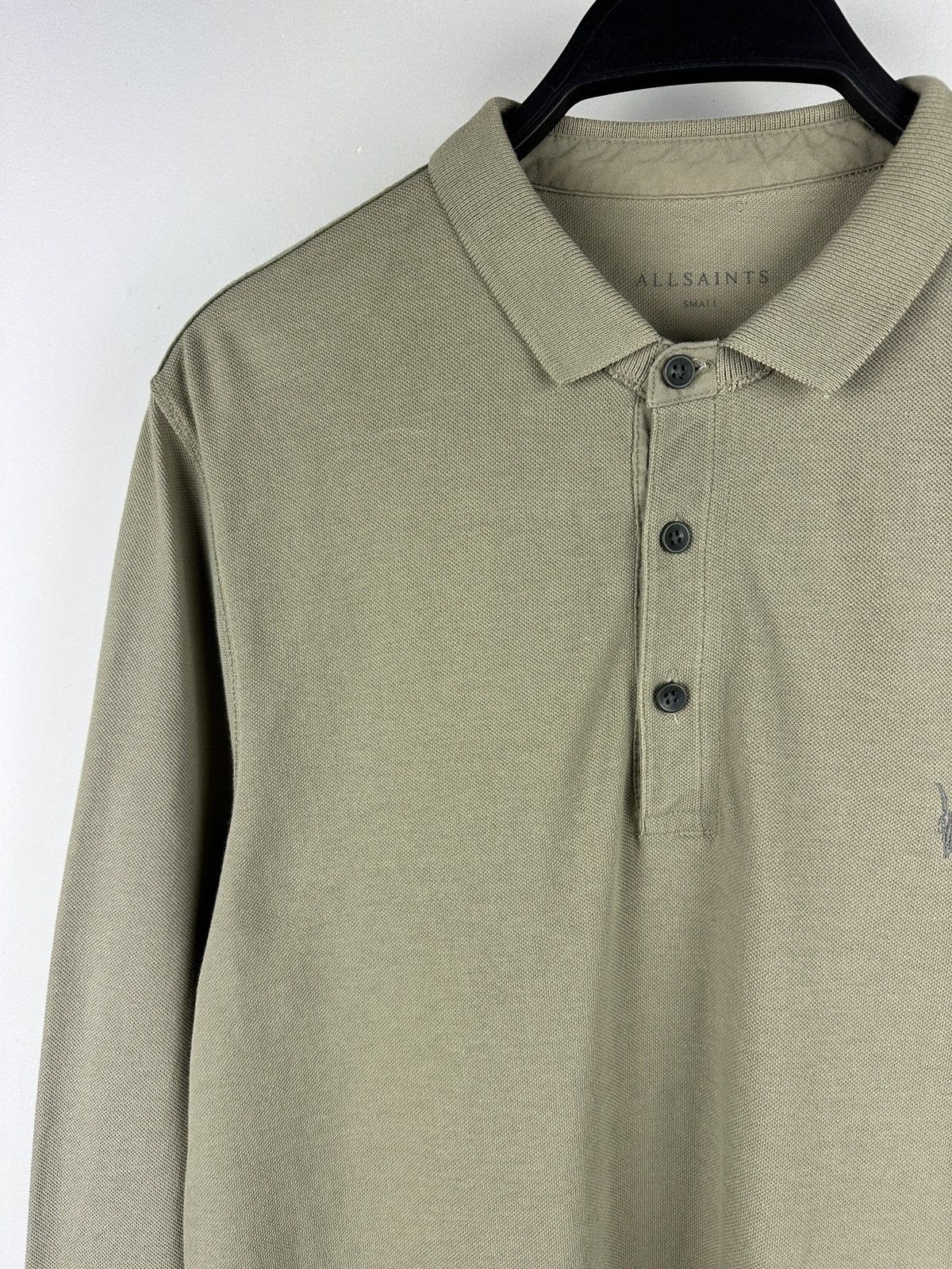 Allsaints × Vintage AllSaints Waffle Reforme Long sleeve Polo Shirt Size US S / EU 44-46 / 1 - 2 Thumbnail