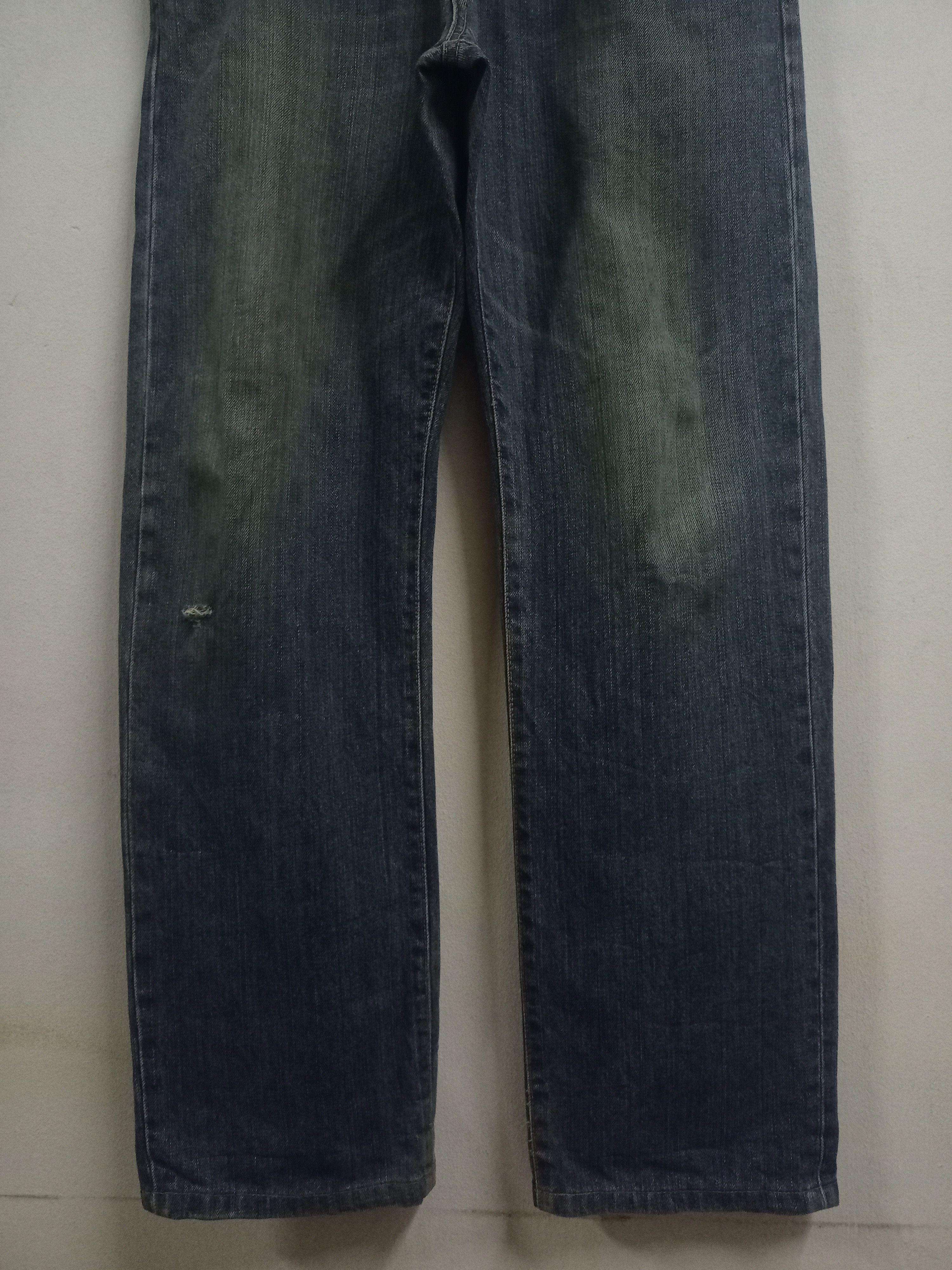 Uniqlo Vintage Japanese Uniqlo Mud Wash Distressed Baggy Jeans Size US 34 / EU 50 - 6 Thumbnail