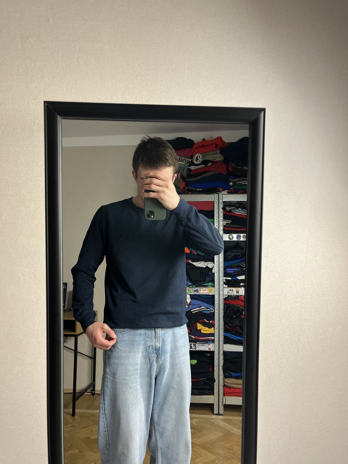 C.P. Company × Massimo Osti × Other C.P. Company Big Embroidered Logo Cotton Navy Sweatshirt Size US M / EU 48-50 / 2 - 2 Thumbnail
