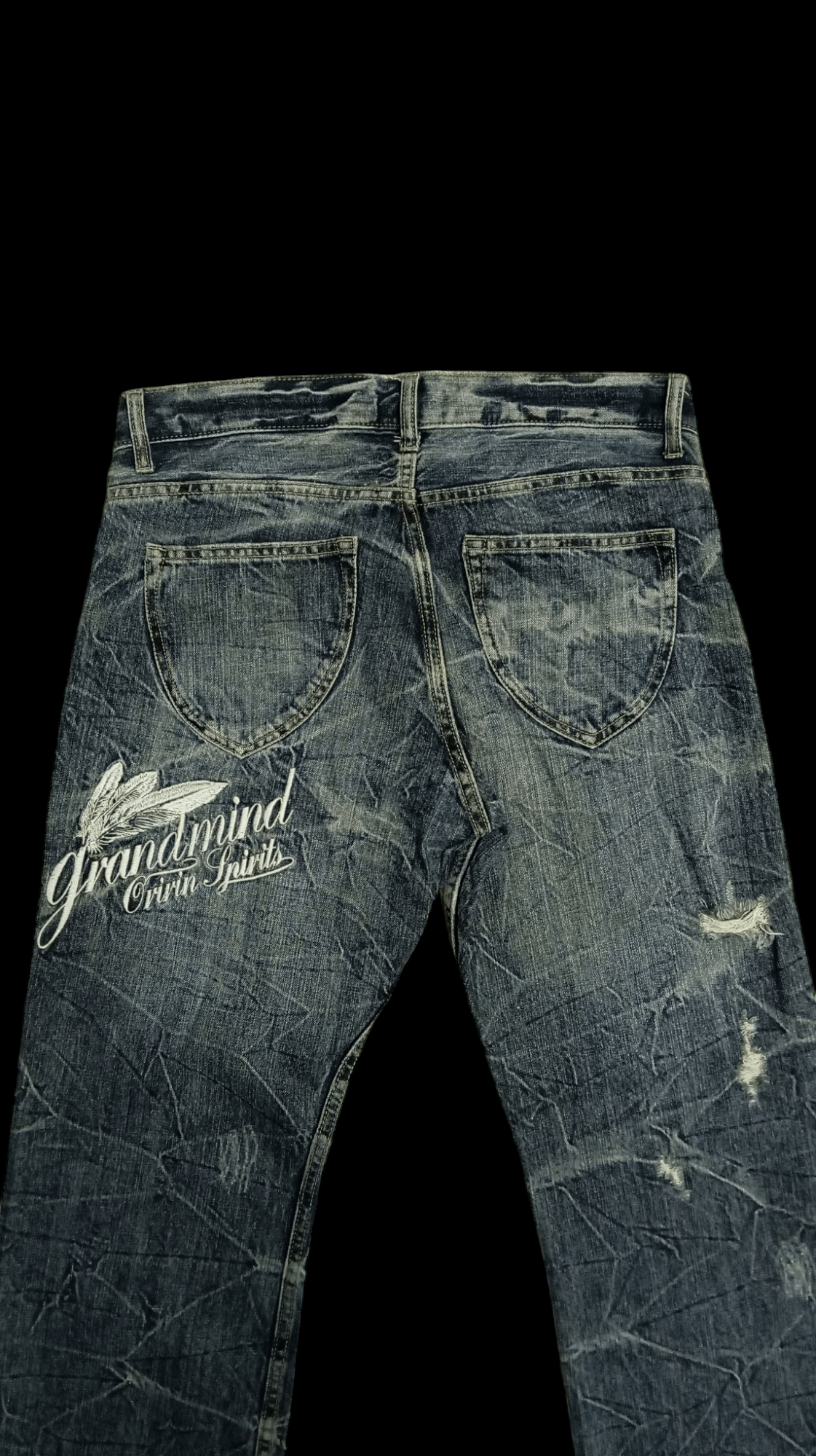 Oririn Jeans Distressed Denim pants