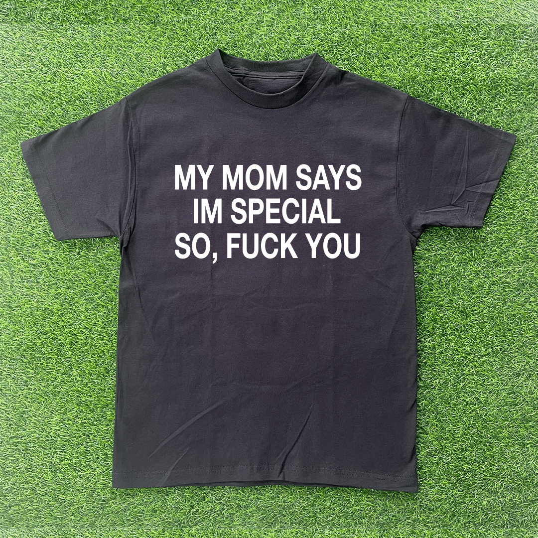 Vintage MY MOM SAYS IM SPECIAL F YOU TSHIRT Size US M / EU 48-50 / 2 - 1 Preview