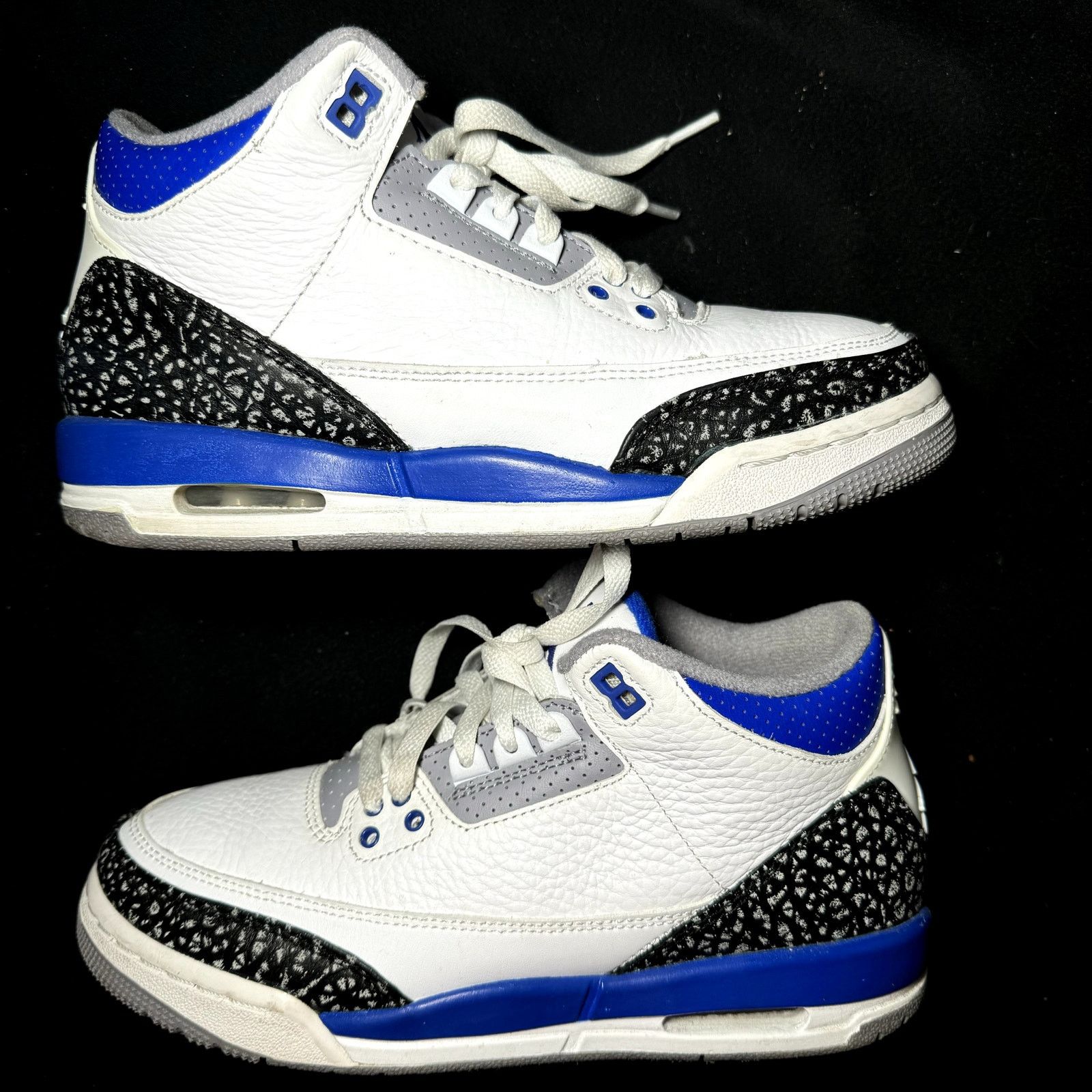 Jordan Brand × Nike Size 6.5 - Nike Air Jordan 3 Retro GS Racer Blue Men's Shoes Size US 6.5 / EU 39-40 - 2 Thumbnail