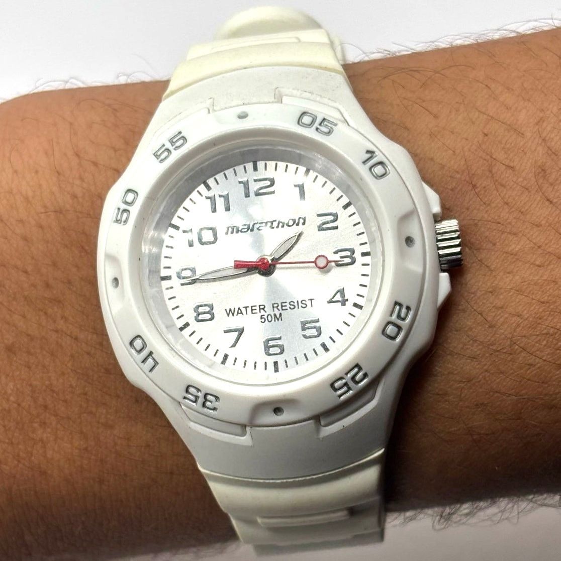 Other White Marathon Men's Watch Size ONE SIZE - 2 Thumbnail