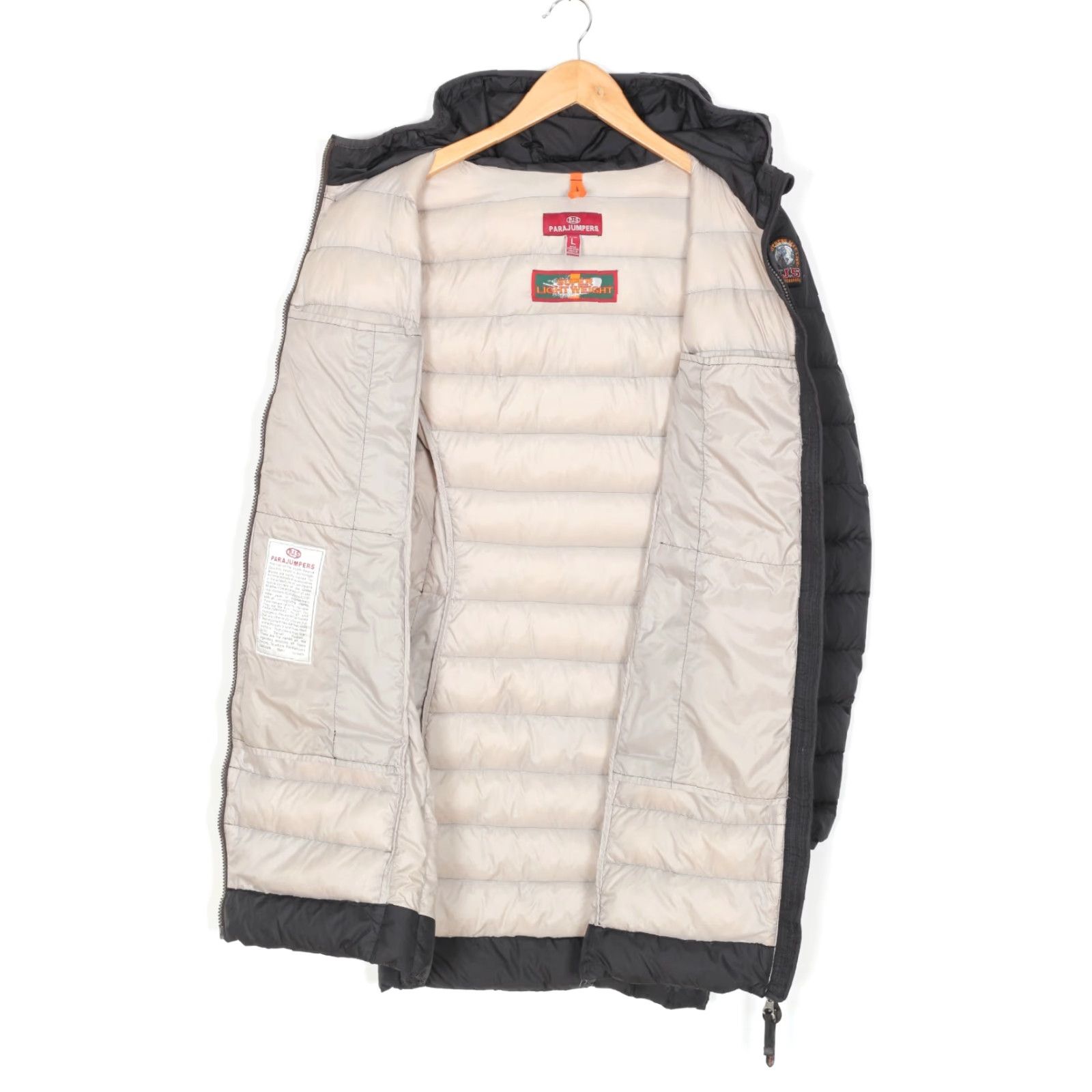 Parajumpers PARAJUMPERS Super Lightweight Hooded Down Jacket Women L Slim Puffer Black Size L / US 10 / IT 46 - 3 Thumbnail