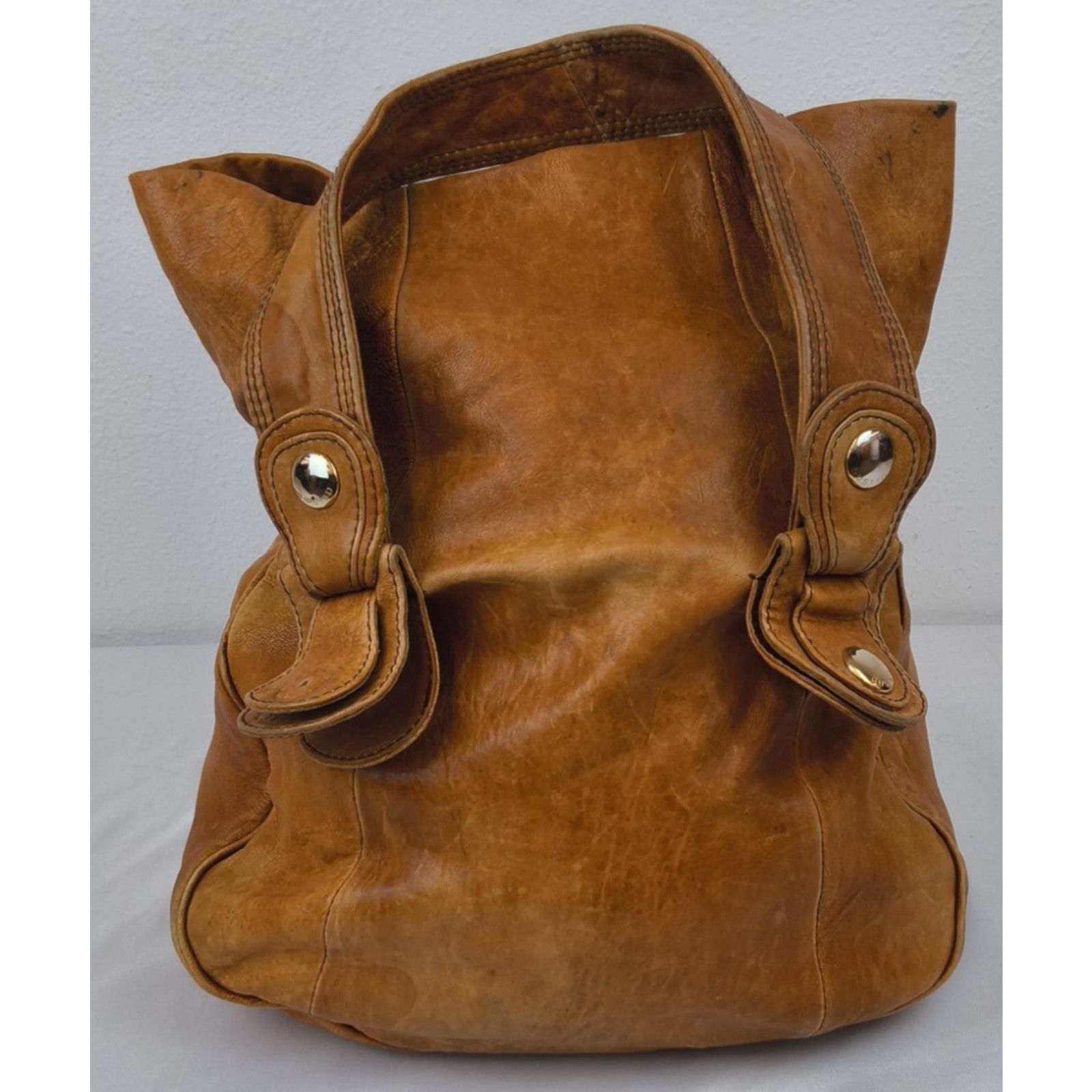 Other Gustto Handbag Brown Leather Hobo Bag Purse Size ONE SIZE - 3 Thumbnail