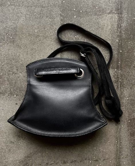 Masaki Matsushima 90s Architectural Series Boat-Style Leather Shoulder Bag Size ONE SIZE - 5 Thumbnail