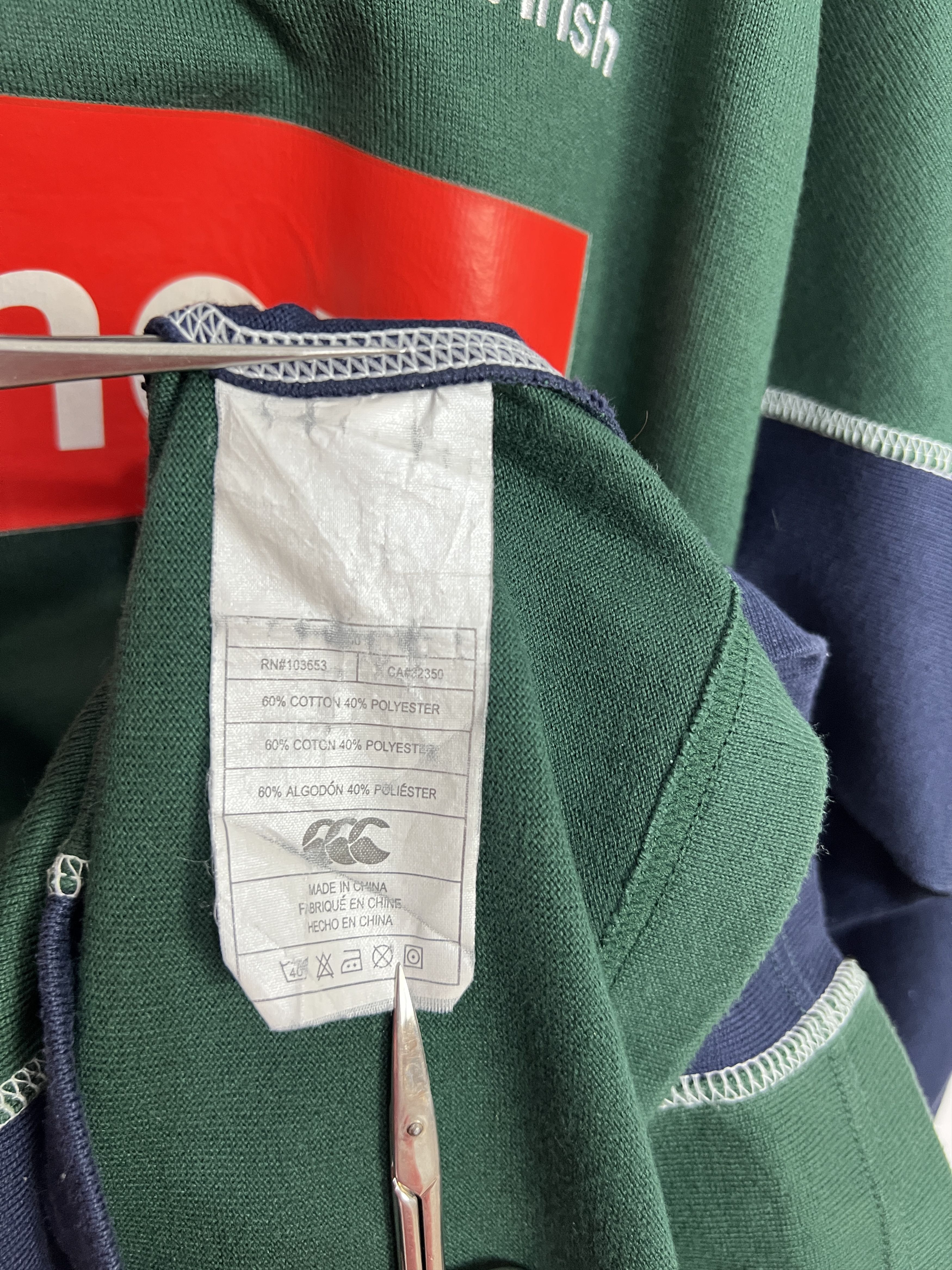 Vintage Canterbury London Irish Rugby Union LOng Sleeve Jersey Shirt Size US XL / EU 56 / 4 - 10 Thumbnail