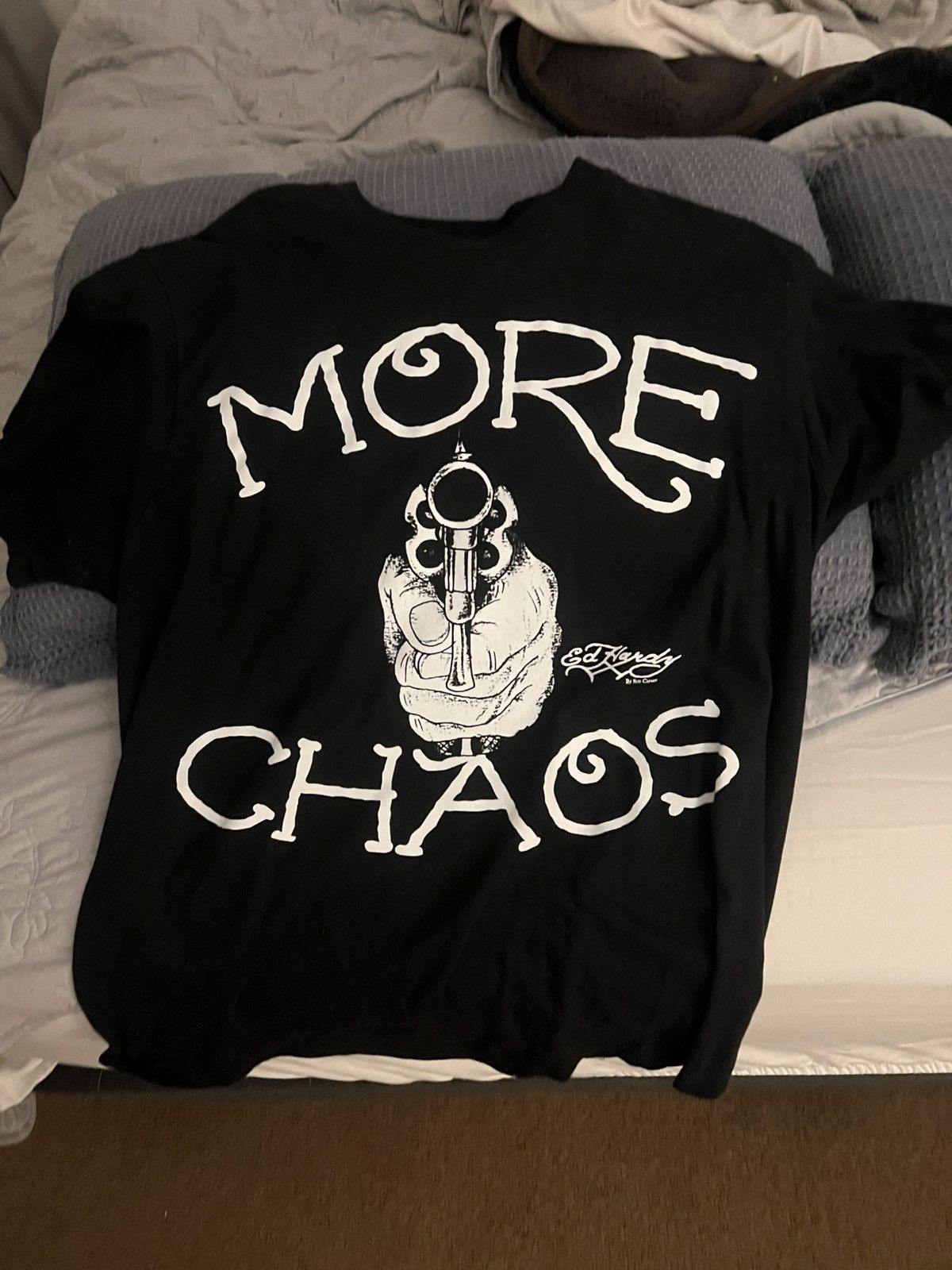 Ed Hardy × Ken Carson Ed Hardy X MORE CHAOS Gun Shirt Size US L / EU 52-54 / 3 - 1 Thumbnail
