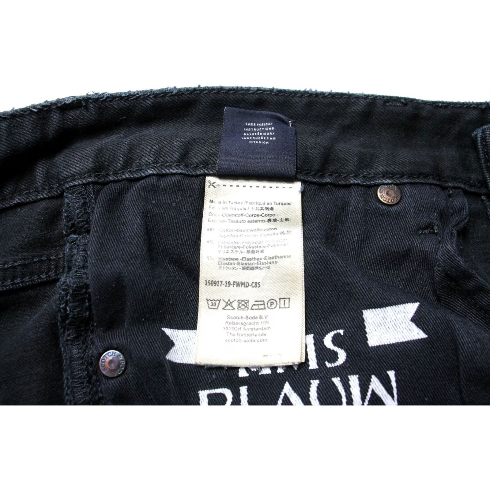 Scotch & Soda SCOTCH & SODA Jeans Men's Slim Fit Stretch Zip Fly Dark Blue W30/L34 Skim Size US 30 / EU 46 - 7 Thumbnail