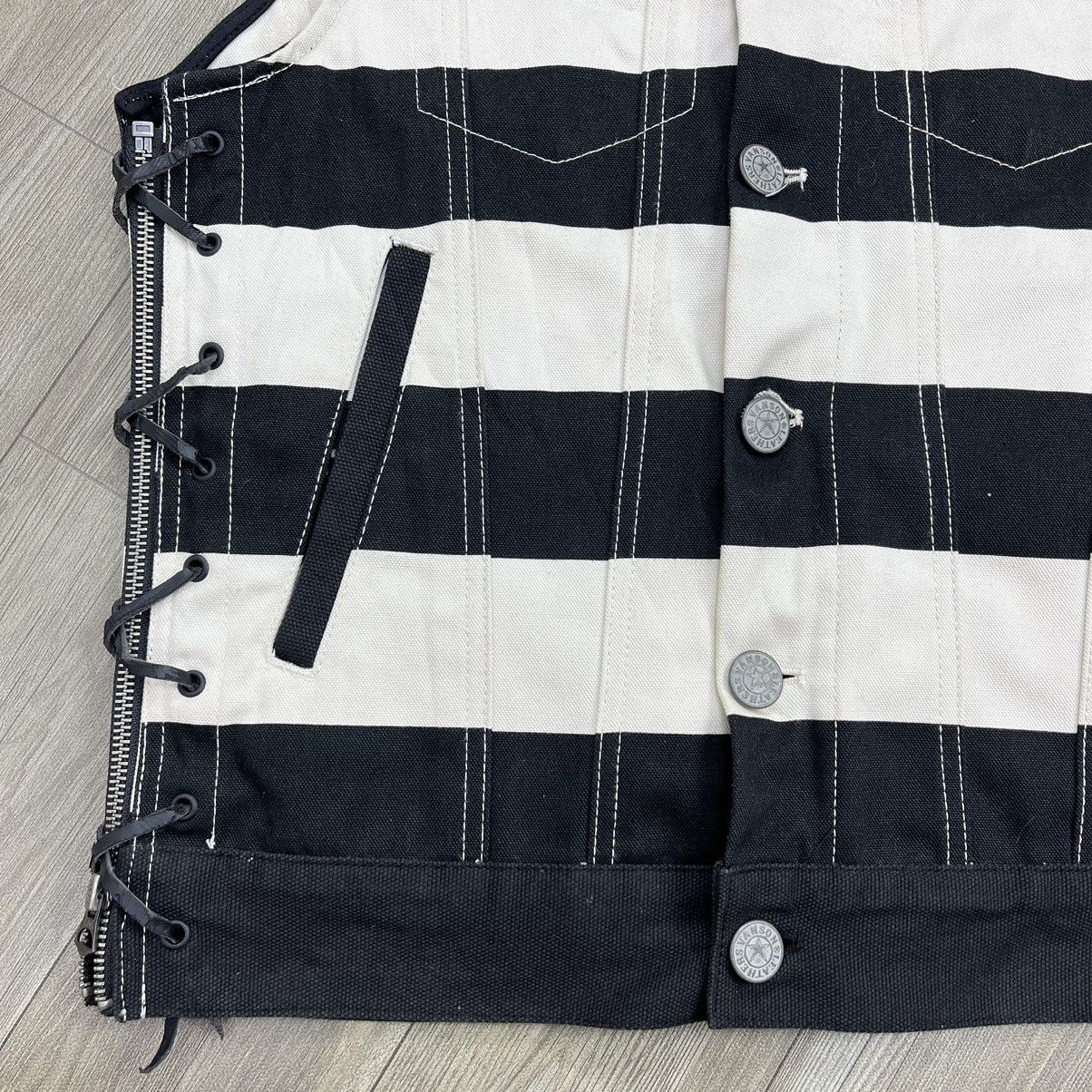 Sports Specialties × Vanson Leathers × Vintage Vintage Vanson Prisoner Motorcycle Punk Vest Ifsixwasnine Size US M / EU 48-50 / 2 - 8 Thumbnail