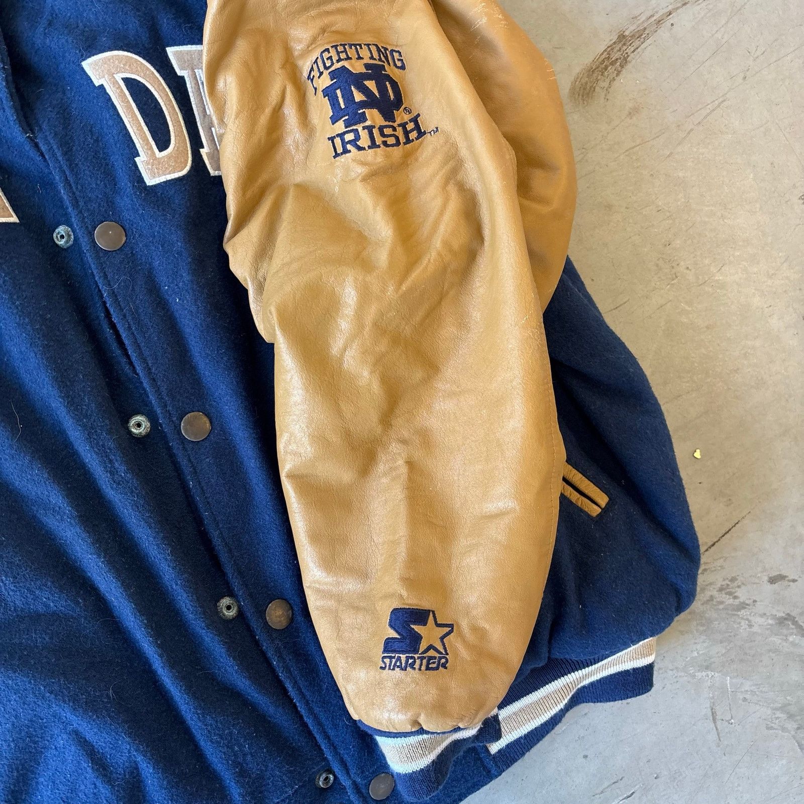 Starter vintage starter notre dame varsity bomber jacket Size US L / EU 52-54 / 3 - 4 Thumbnail