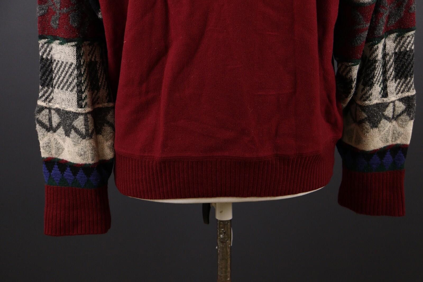 Carlo Colucci Carlo Colucci Red Wool Snowflakes Knit Sweater Size 52 Size US M / EU 48-50 / 2 - 9 Thumbnail