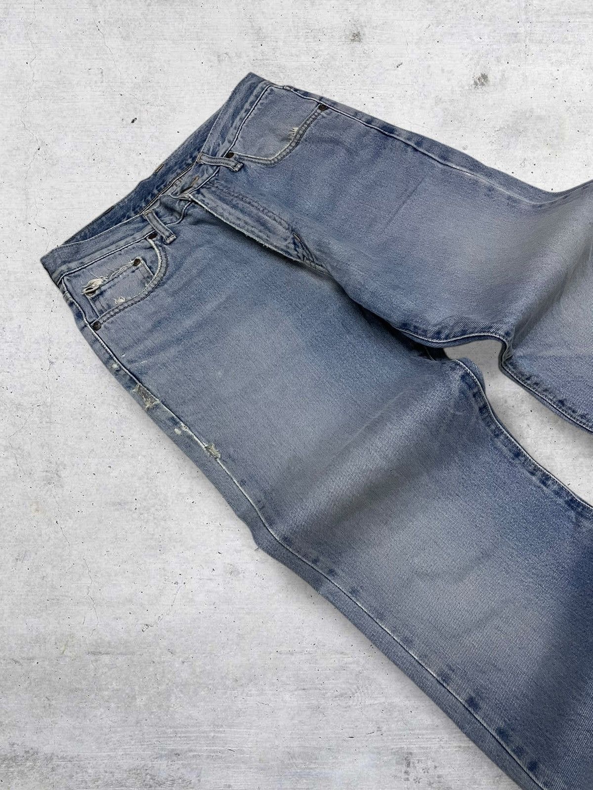 Edwin VINTAGE EDWIN DESIGNER 90S OG JAPAN BLUEWASHED DISTRESSED Size US 29 - 7 Thumbnail