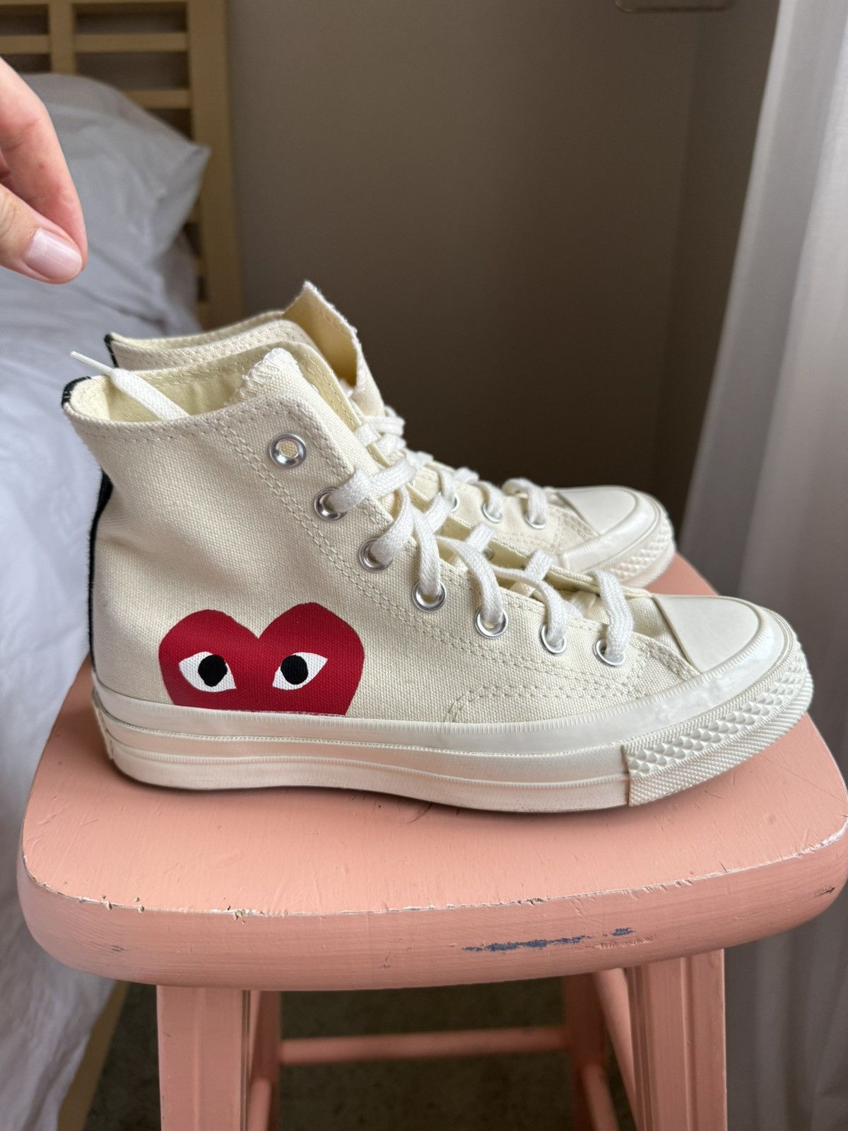Comme des Garcons PLAY × Converse CDG chucks Size US 6 / IT 36 - 2 Thumbnail