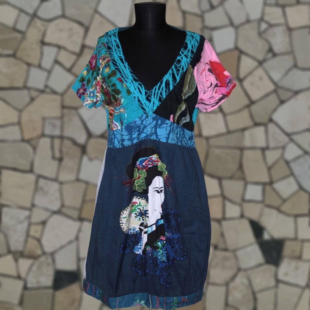 Desigual Desigual Helena womens dress Multicoloured Size 44 Size M / US 6-8 / IT 42-44 - 1 Thumbnail