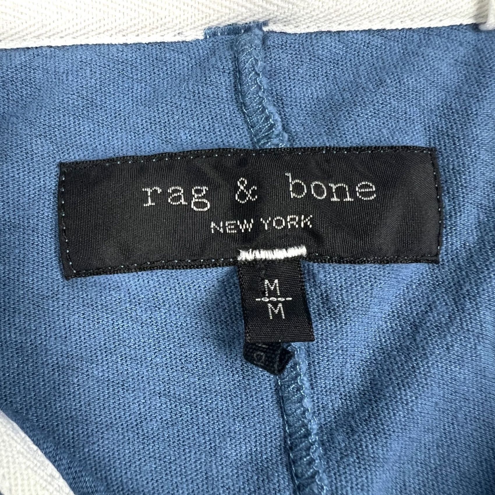 Rag & Bone Rag & Bone Polo Shirt Short Sleeve Cotton Linen Blue Golf Mens Medium Size US M / EU 48-50 / 2 - 3 Thumbnail