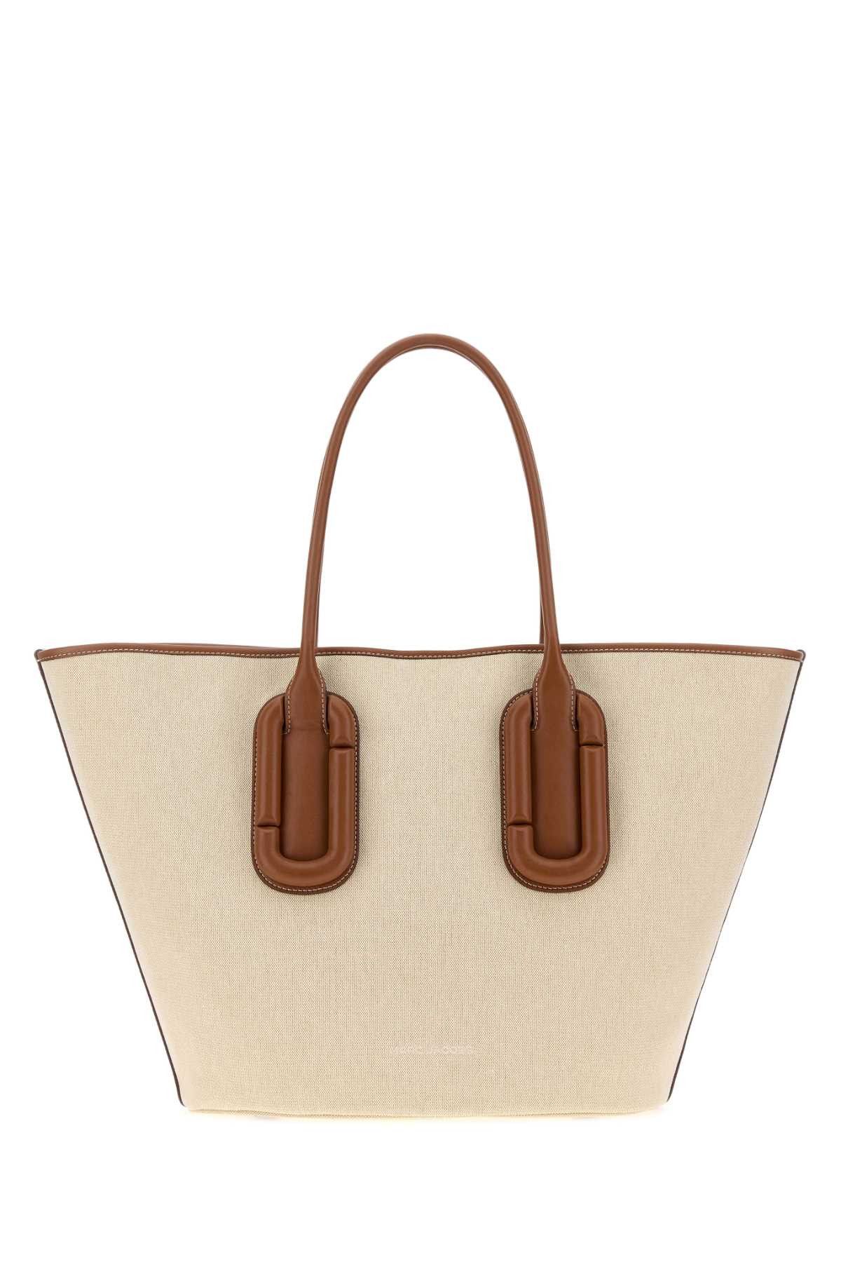 Sand Canvas Large Babe Shopping Bag, Women's