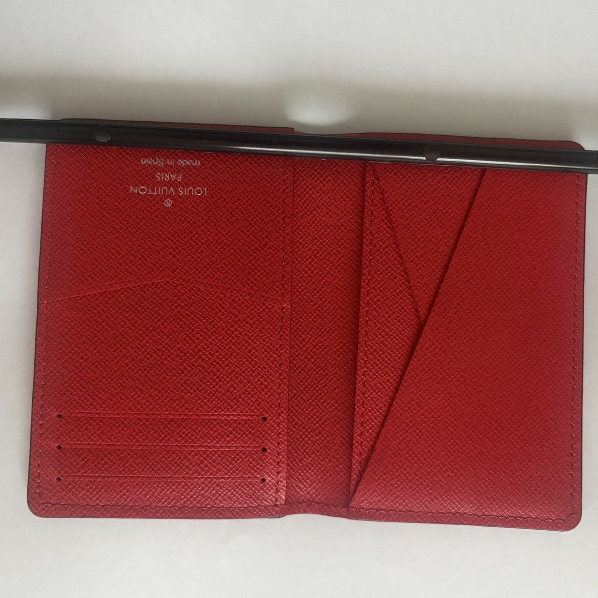 Louis Vuitton × Supreme Louis Vuitton x Supreme Red Epi Pocket Organizer Wallet Size ONE SIZE - 3 Thumbnail