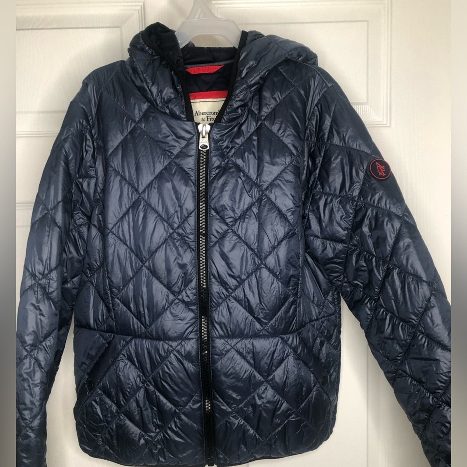 Abercrombie & Fitch Abercrombie & Fitch Quilted Puffer Jacket —Medium— Blue Size M / US 6-8 / IT 42-44 - 1 Thumbnail