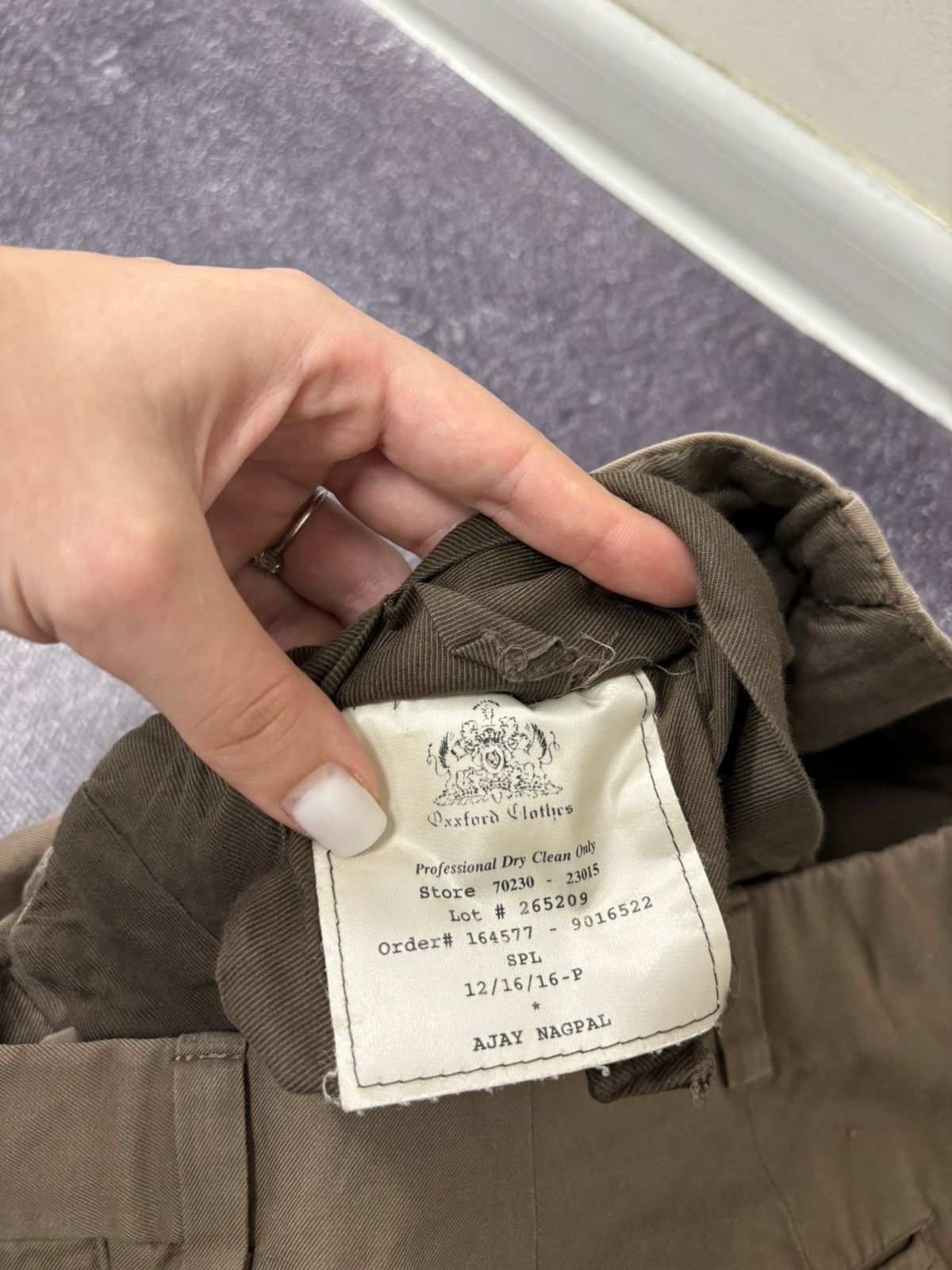 Oxxford Clothes Oxxford Clothes Men’s Straight Fit Classic Chino Pants Size US 30 / EU 46 - 11 Thumbnail