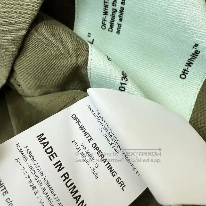 Off-White Off-White Military Green Long Sleeve Jacket . Size US XS / EU 42 / 0 - 8 Thumbnail