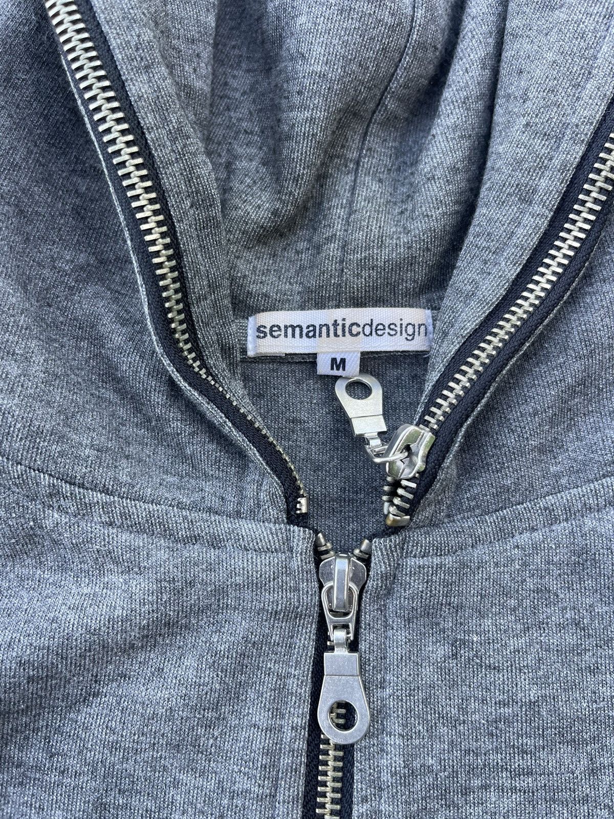 Vintage × semanticdesign Semantic Design Zipper Hoodie Size US S / EU 44-46 / 1 - 3 Thumbnail