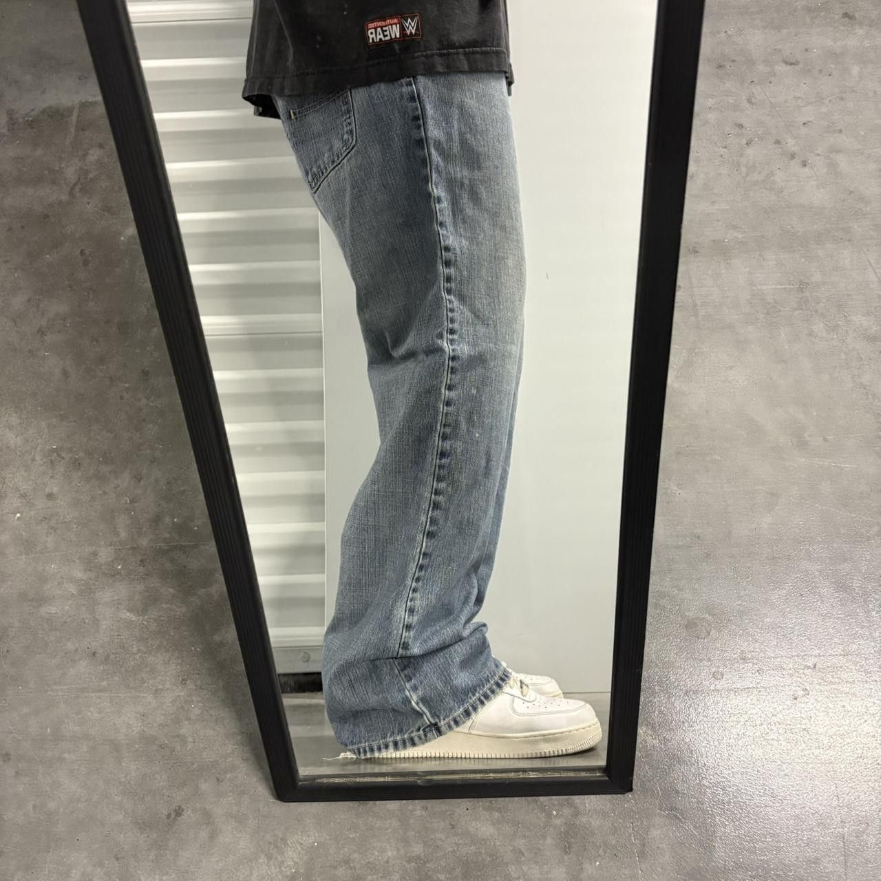Vintage Crazy Vintage Y2K/2000s Baggy WideLeg Calvin Klein Light Blue Wash Denim Jeans! Size US 38 / EU 54 - 2 Thumbnail