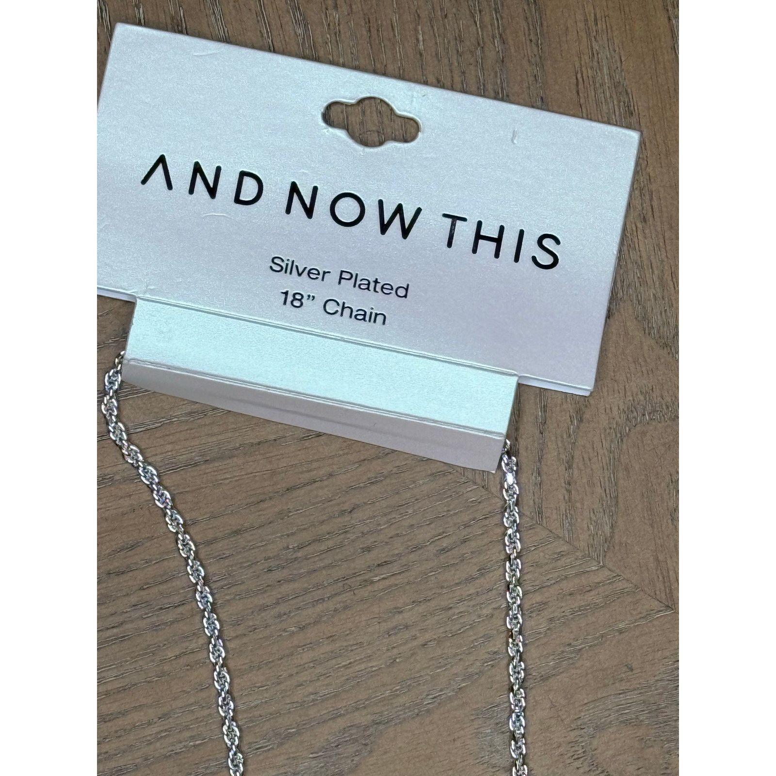 Other And Now This Silver Plated Rope Chain Necklace 18” Size ONE SIZE - 5 Thumbnail