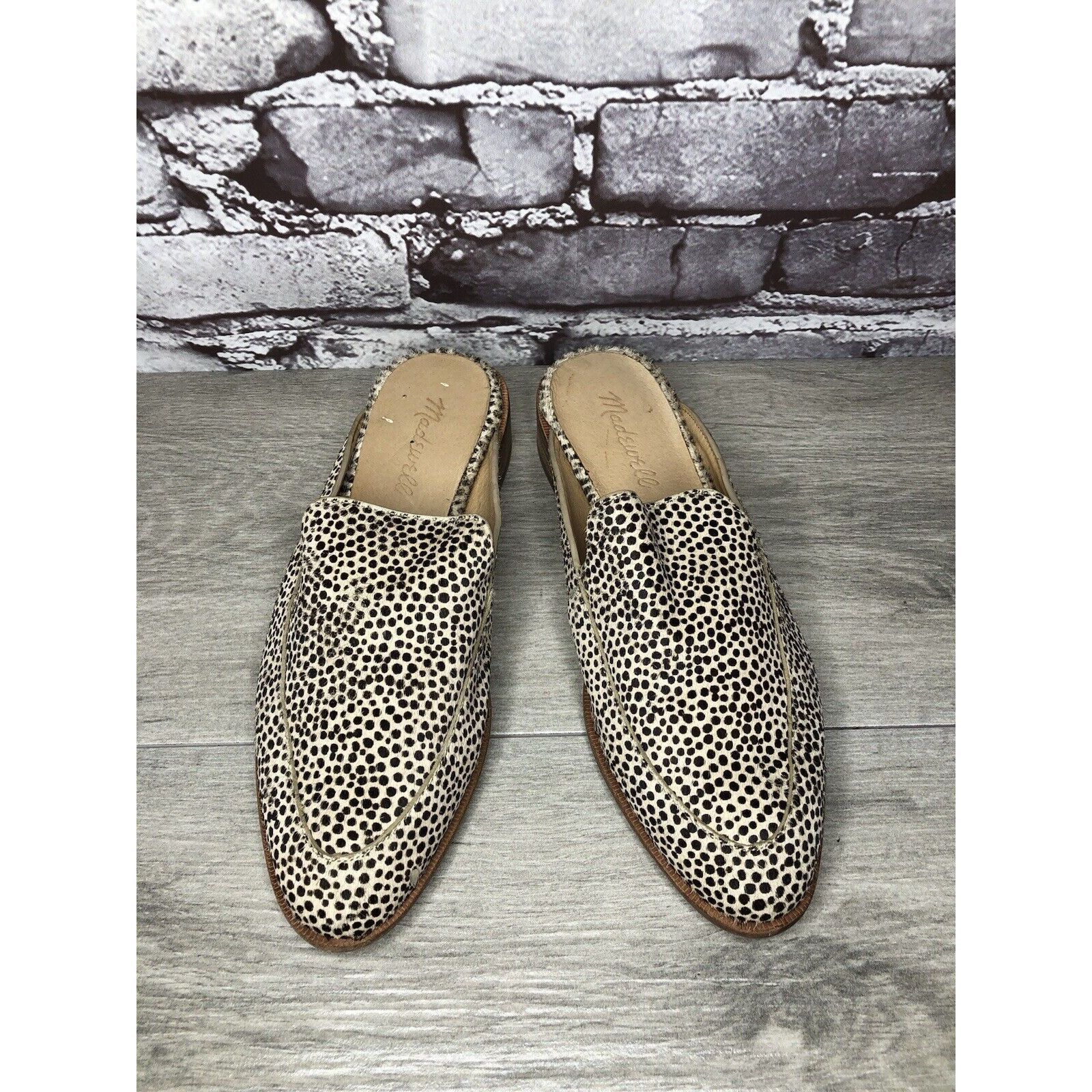 Madewell Madewell Remi Leopard Spots Calf Hair Leather Flats Mules Wo Size US 6 / IT 36 - 2 Thumbnail
