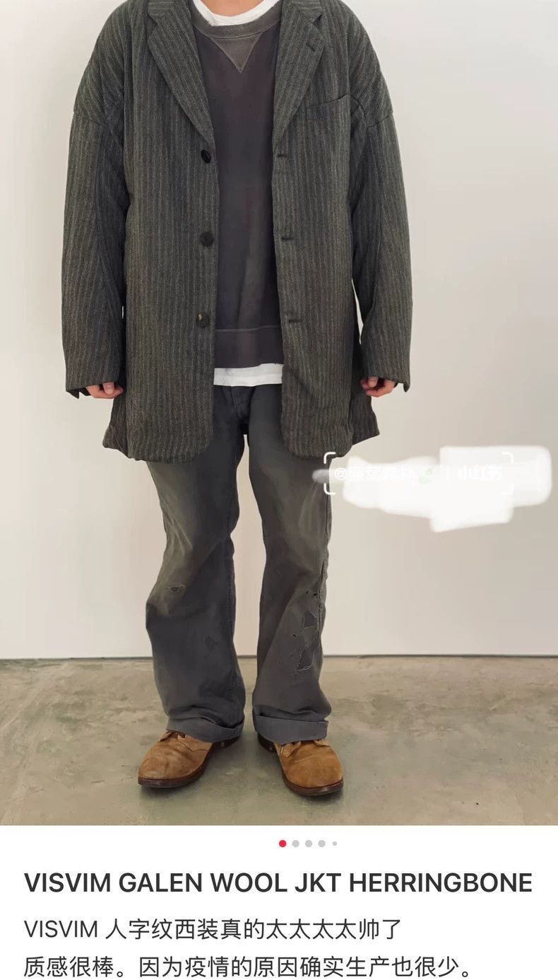 Visvim VisvimVisvim Galen Wool Jacket Herringbone Charcoal-2504 Size US M / EU 48-50 / 2 - 3 Thumbnail