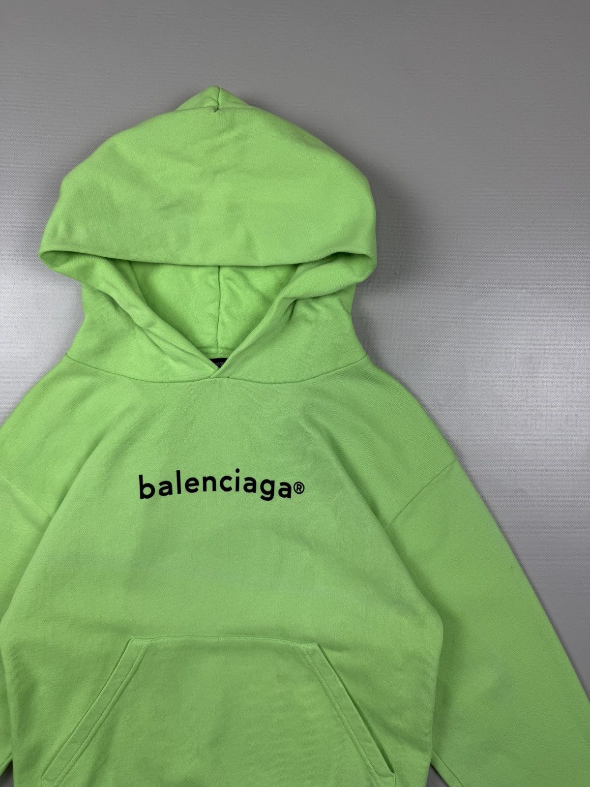 Balenciaga Balenciaga Kids Acid Green Hoodie Size 10 Size XS / US 0-2 / IT 36-38 - 3 Thumbnail
