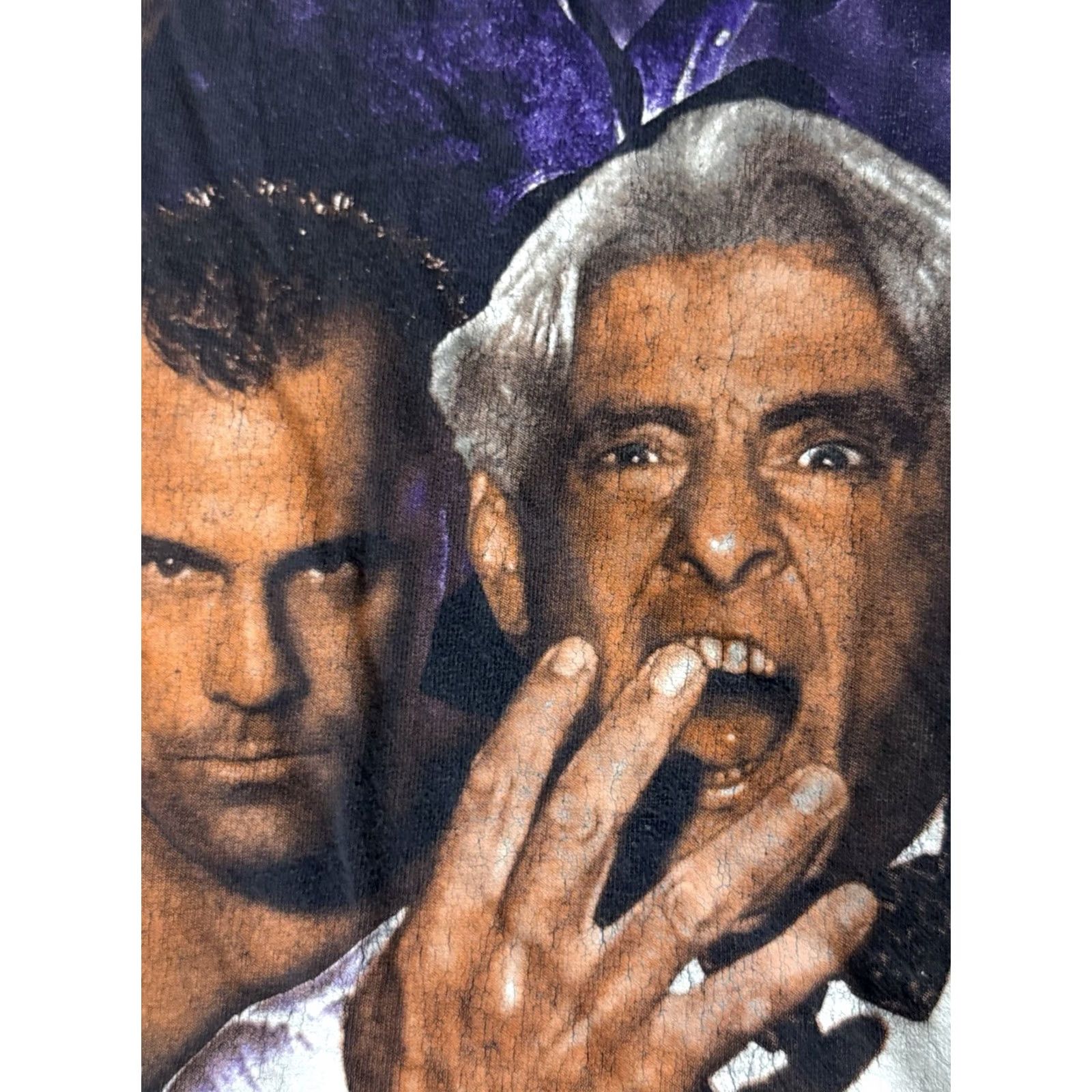 Vintage VINTAGE WWE WCW 4 HORSEMEN Shirt L Men Black 90s Wrestling Ric Flair Benoit Undertaker Logotel T-Shirt Crew Neck Short Sleeve Cotton Graphic Print Size US L / EU 52-54 / 3 - 4 Thumbnail