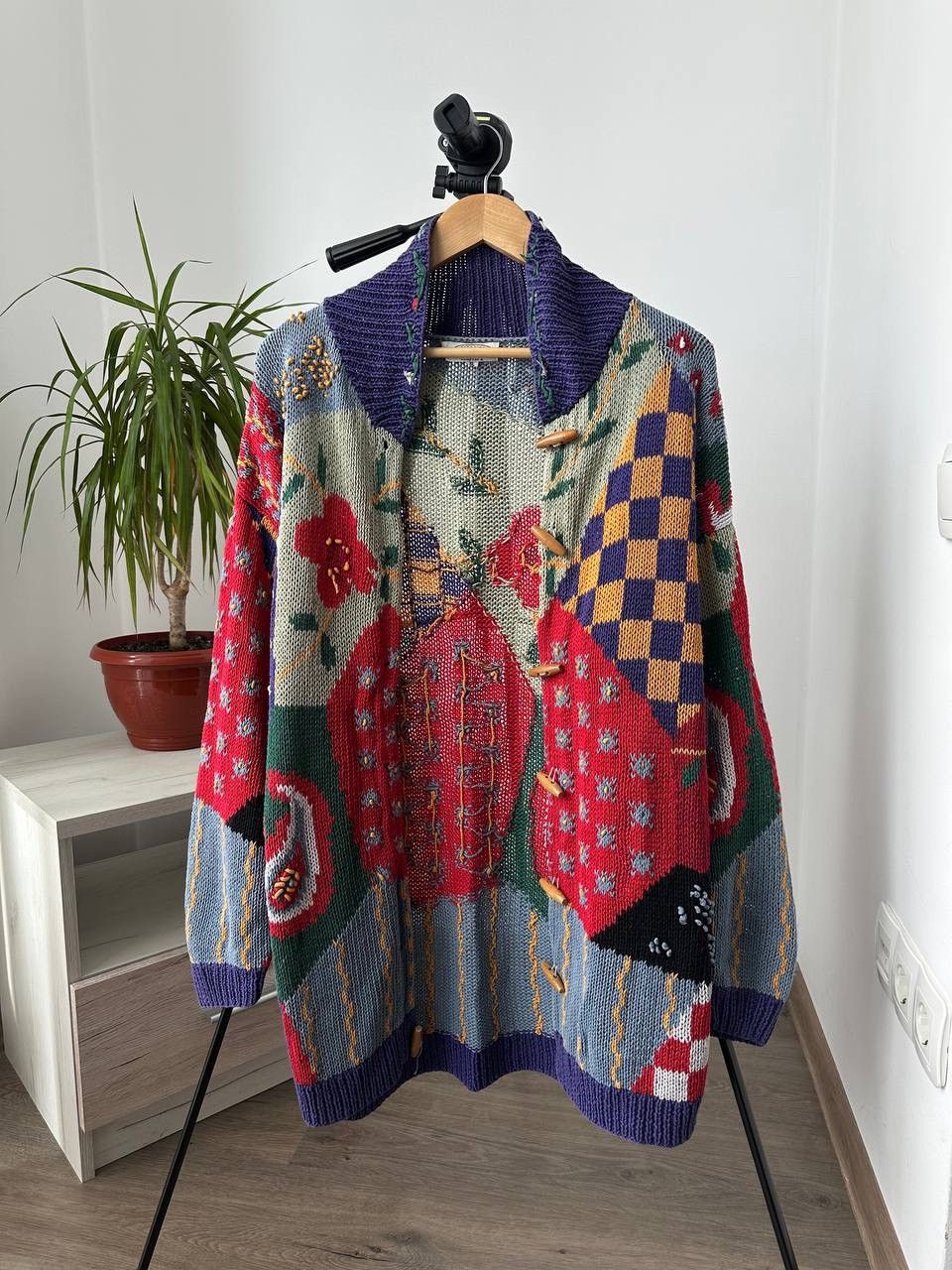Japanese Brand × Vintage Vintage Japanese Cardigan Distressed Knit Vanessa. A Sweater Size US XL / EU 56 / 4 - 15 Thumbnail