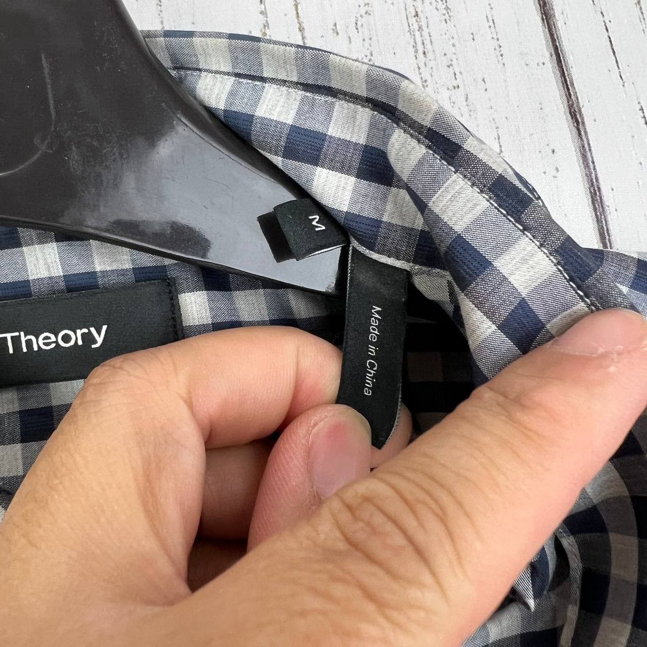 Theory Theory Medium Plaid Long Sleeve Button Down Shirt Men Cotton Size US M / EU 48-50 / 2 - 7 Thumbnail