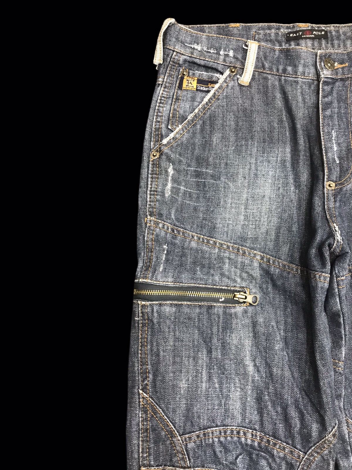 Other East Pole Tactical Military Zipper Ankle 7 Pockets Denim F66 Size US 28 / EU 44 - 3 Thumbnail