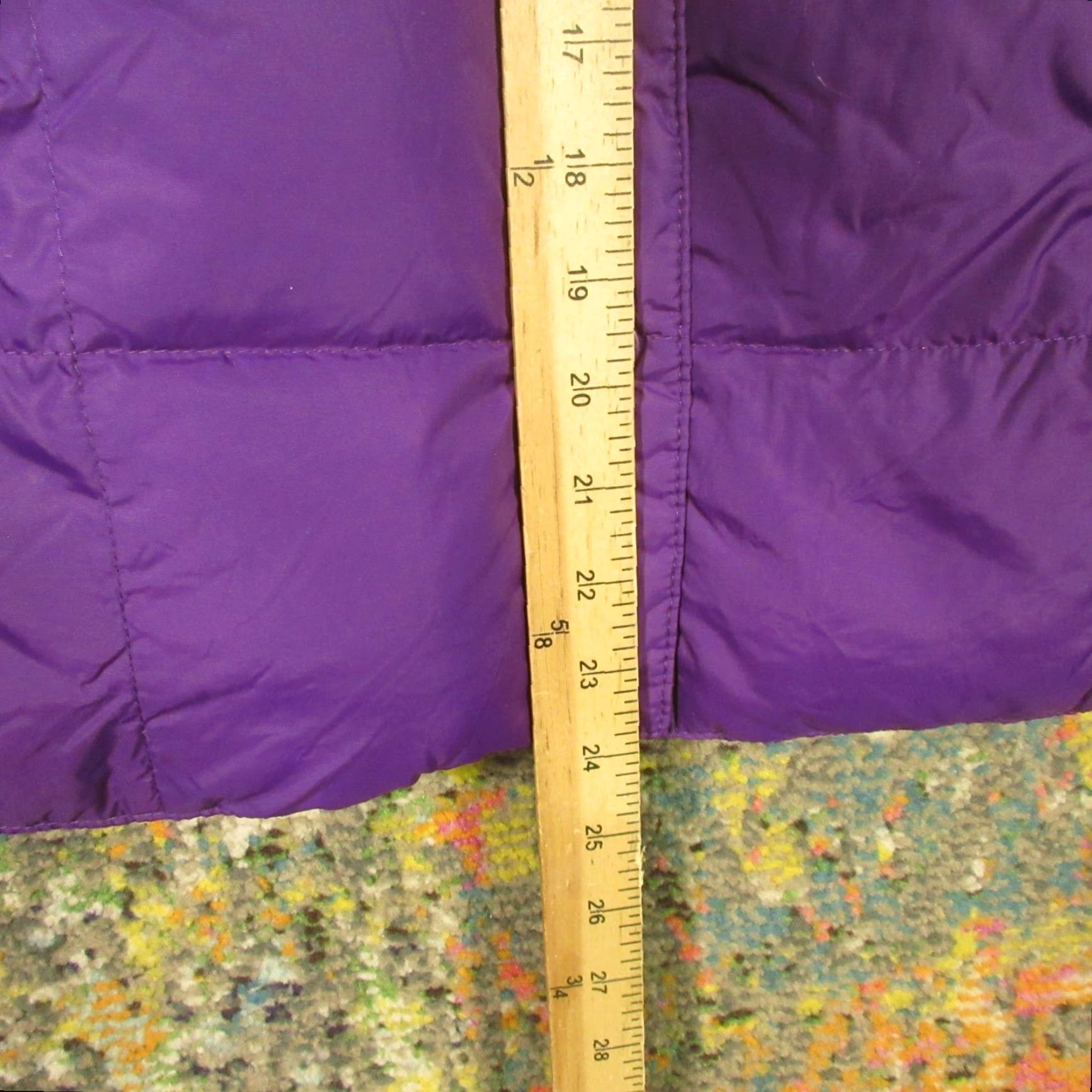 Lands' End Lands' End Down Puffer Vest Womens M Eggplant Purple Zip Front Sleeveless Quilted Insulated Pockets Mid-Length Casual, Travel, Workwear EUC Size M / US 6-8 / IT 42-44 - 7 Thumbnail