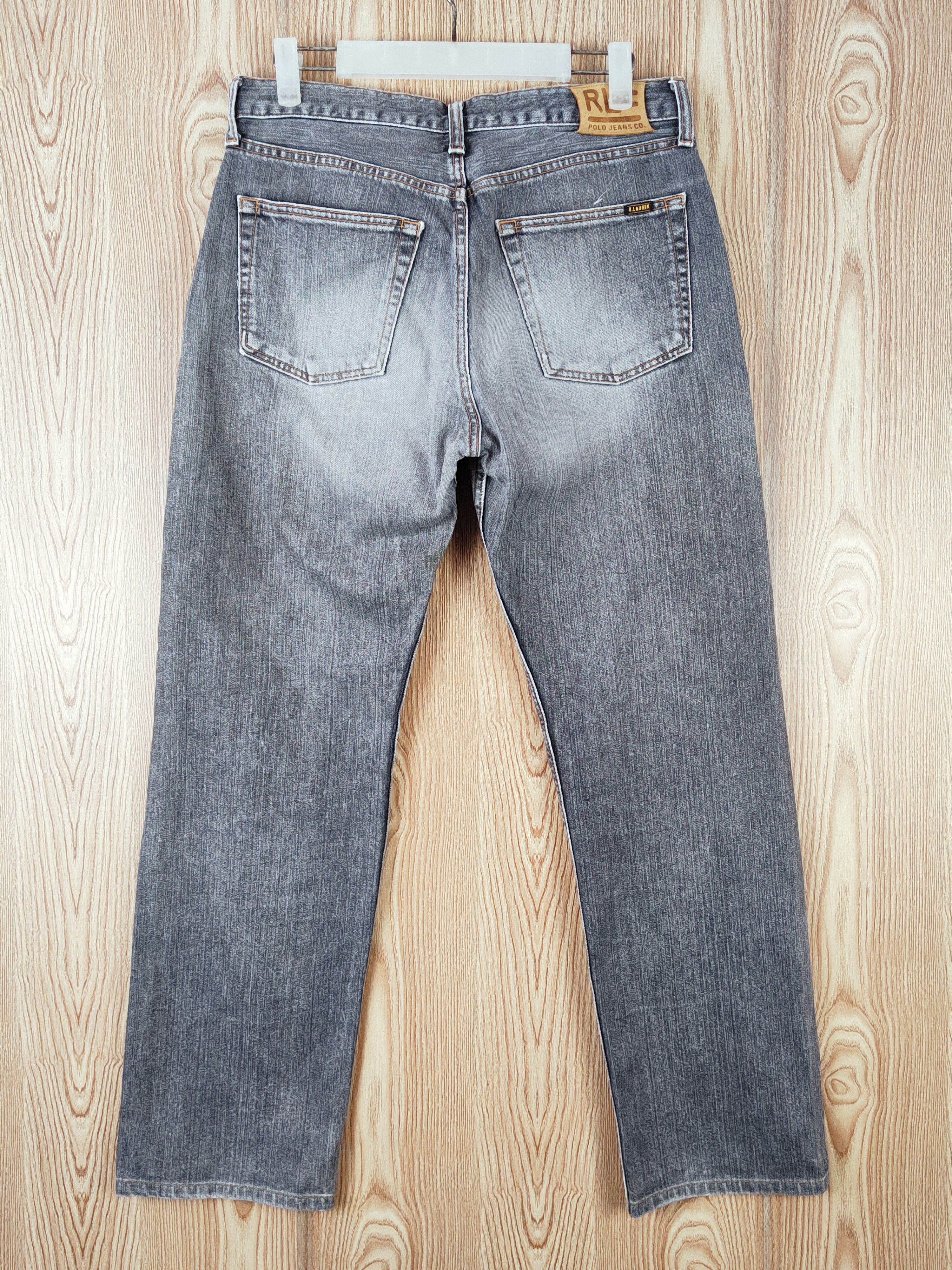 Polo Ralph Lauren R.Lauren Black Faded Distressed Ripped Jeans #W935 Size US 31 - 7 Thumbnail