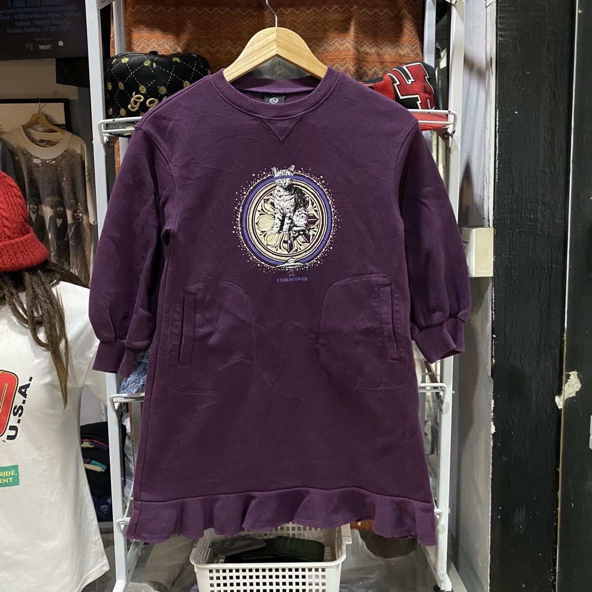 GU × Undercover GU x Undercover cat circle logo long sweater dress Size XS / US 0-2 / IT 36-38 - 1 Thumbnail
