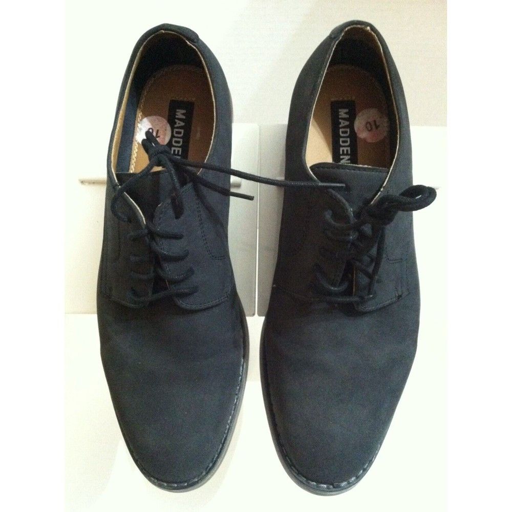 Steve Madden STEVE MADDEN MENS BLACK LEATHER OXFORD DRESS SHOES SIZE: 10 Size US 10 / EU 43 - 1 Thumbnail