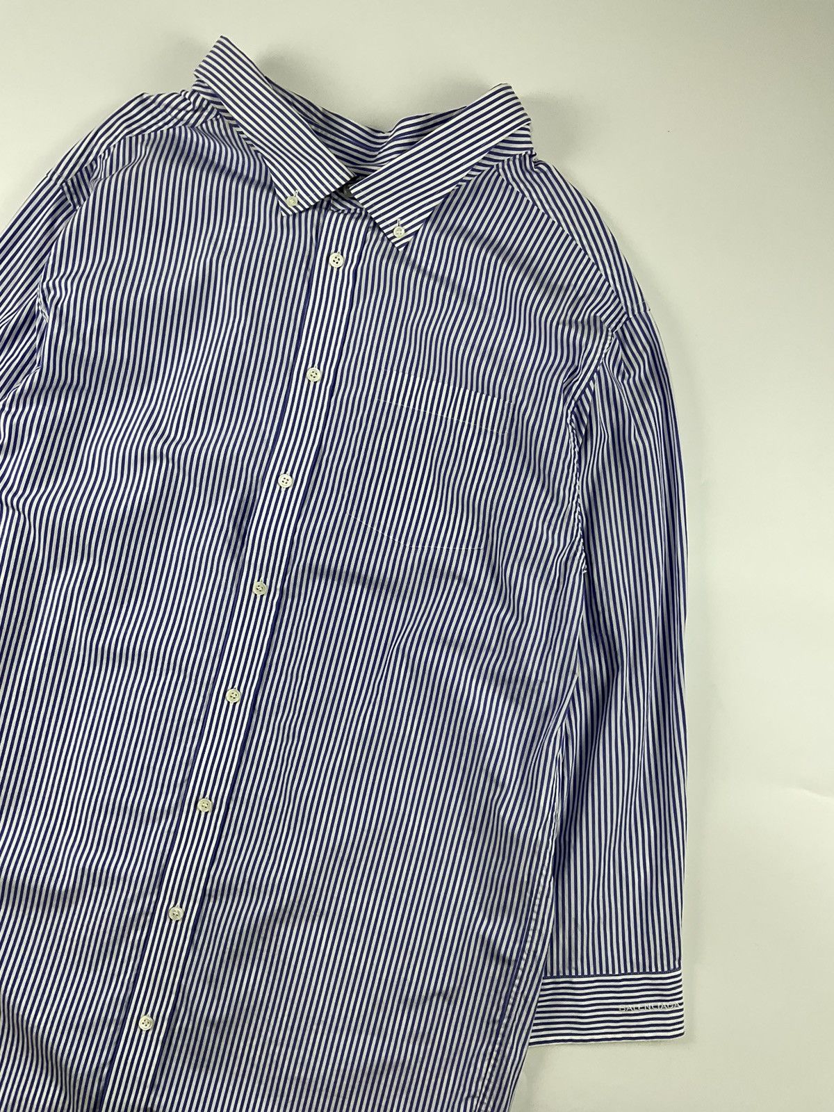 Balenciaga Balenciaga Oversized Striped Cotton-Poplin Dress Size XS / US 0-2 / IT 36-38 - 3 Thumbnail