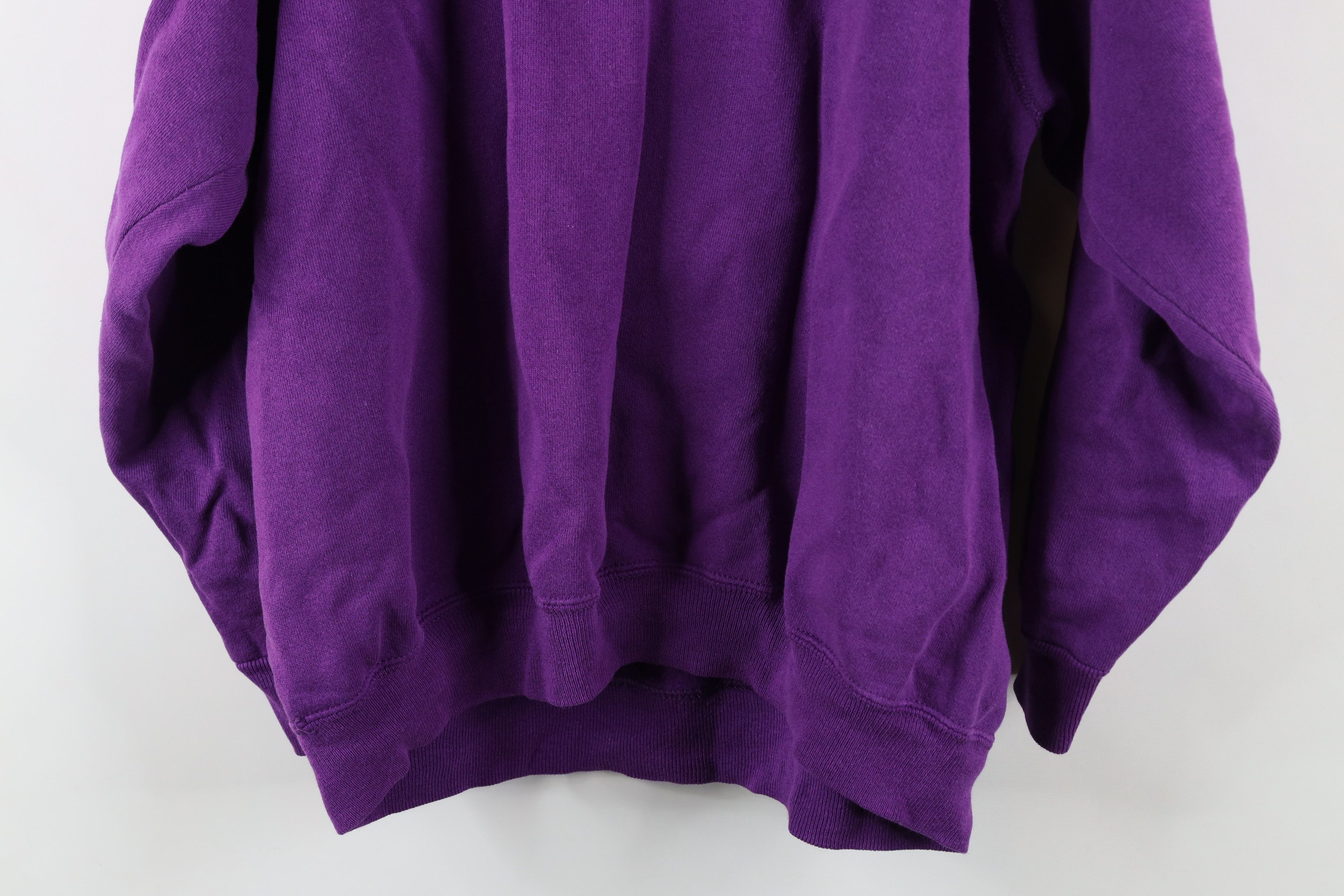 Vintage Vintage 90s Streetwear Blank Crewneck Sweatshirt Purple USA Size XL / US 12-14 / IT 48-50 - 11 Thumbnail