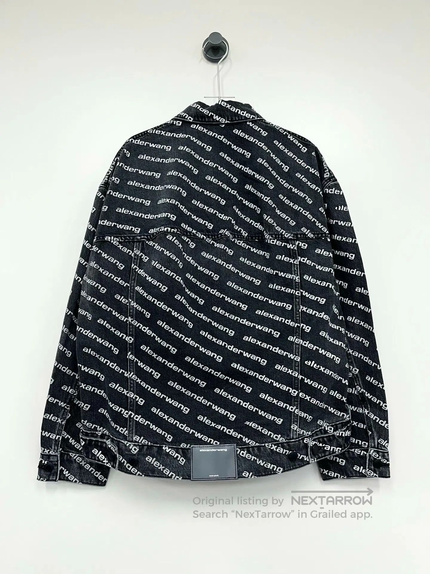Alexander Wang Alexander Wang Black Denim Jacket with Bullet Print| Size US L / EU 52-54 / 3 - 2 Thumbnail