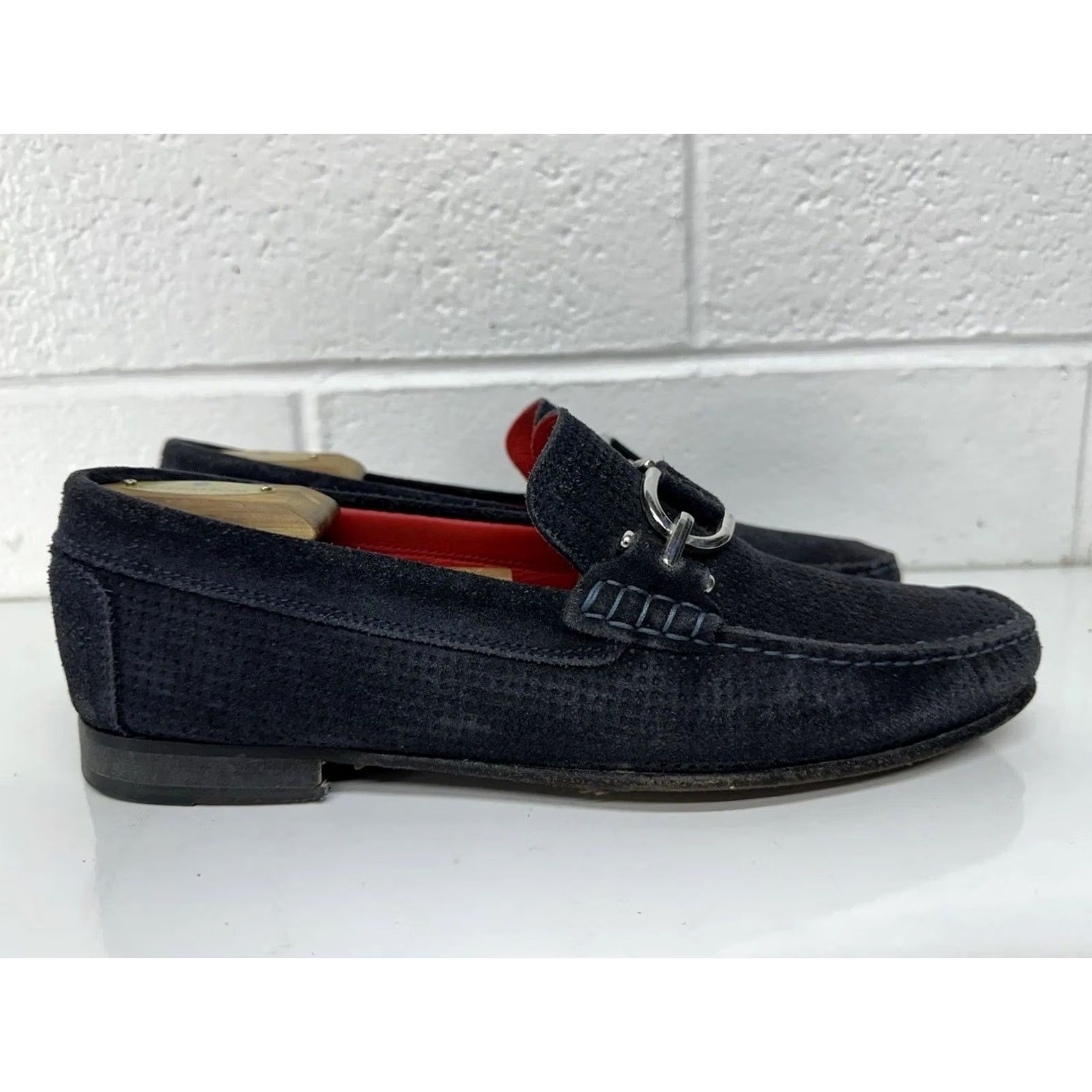 Donald Pliner Donald J Pliner Dacio Perf Sport Suede Loafers Navy Blue US 9.5 NWD Size US 10 / EU 43 - 3 Thumbnail