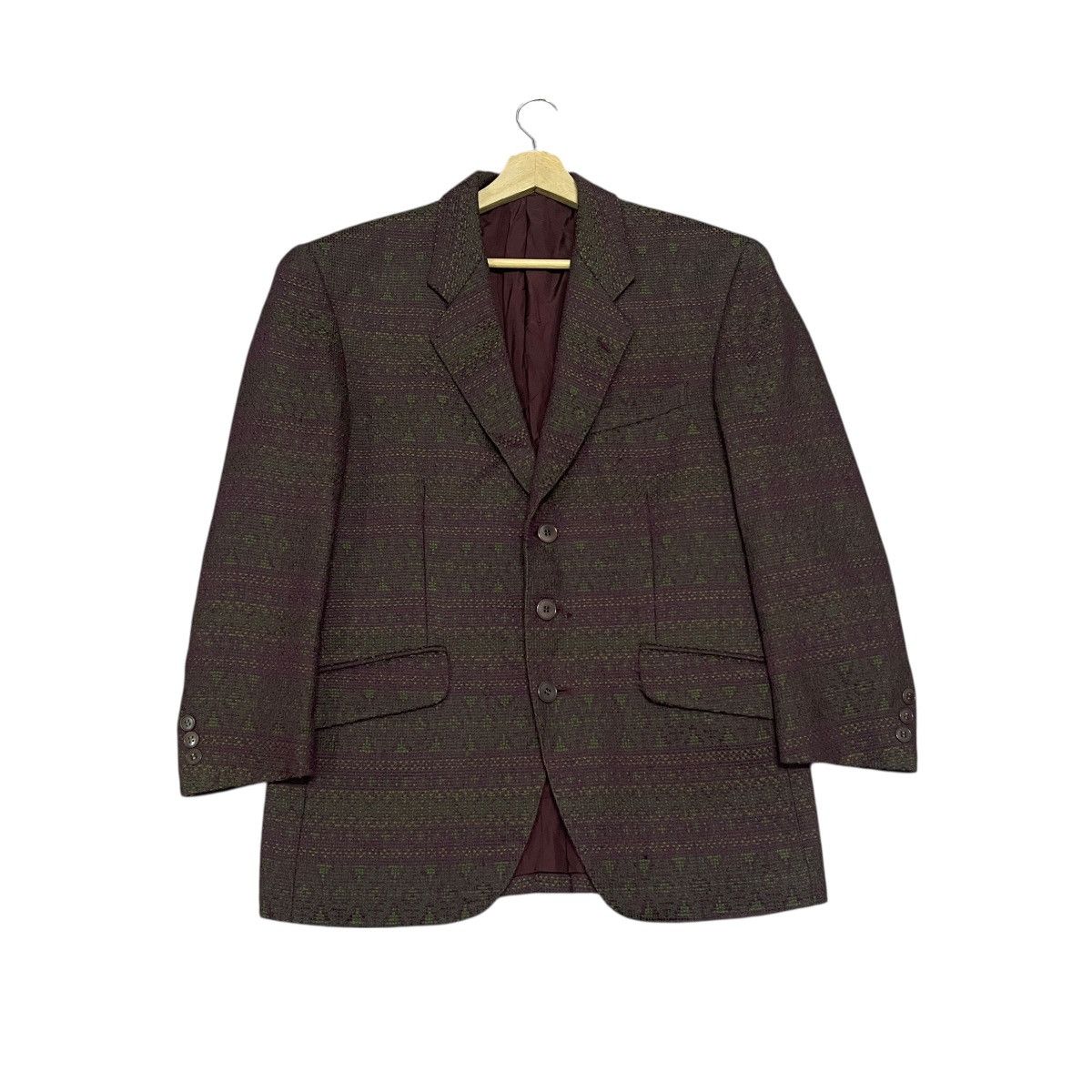 Kenzo Vintage Kenzo Paris Collection Tweed Wool Blazer Jacket Size US L / EU 52-54 / 3 - 1 Thumbnail