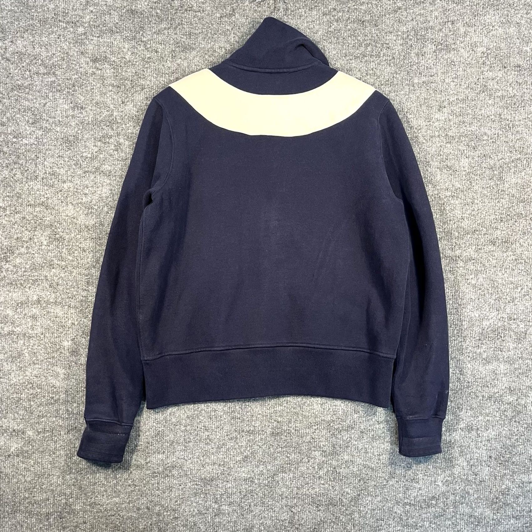 Polo Ralph Lauren VINTAGE Polo Ralph Lauren USA Mt Whitney Patch Sweatshirt Mens XL White Navy Zip Size US XL / EU 56 / 4 - 5 Thumbnail