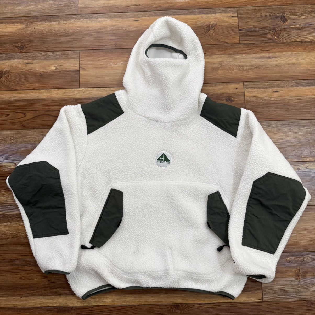 Nike Nike ACG White Ninja Pullover Green Hooded Fleece Jacket Size US L / EU 52-54 / 3 - 1 Thumbnail