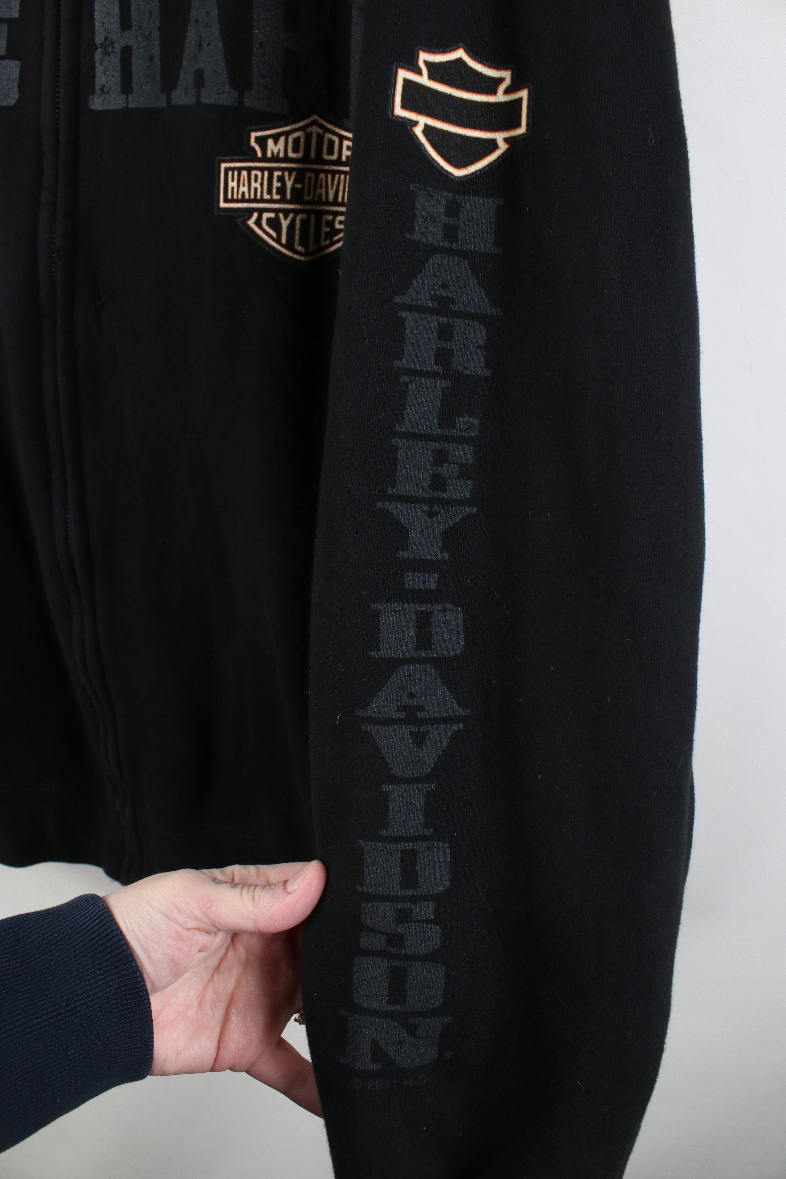 Harley Davidson Vintage Harley Davidson Ride Hard Full Zip Sweatshirt Jacket Size US L / EU 52-54 / 3 - 7 Thumbnail