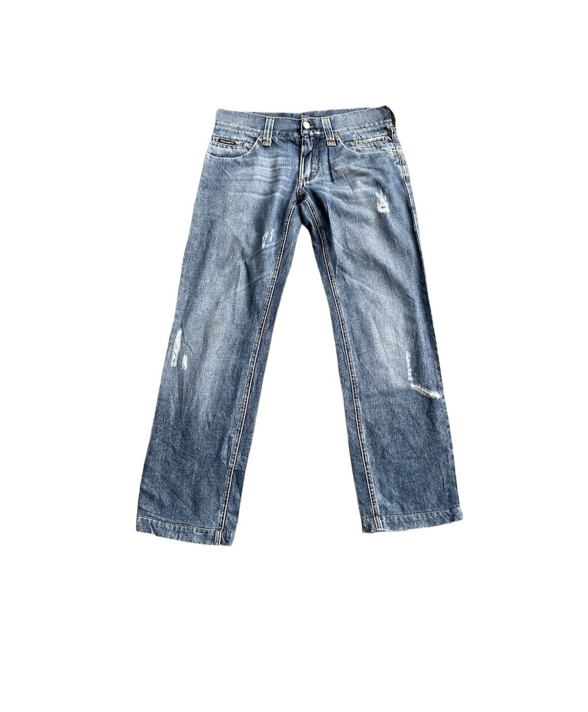 Dolce & Gabbana Vintage D&G Aging Distresed Denim Size US 33 - 1 Thumbnail
