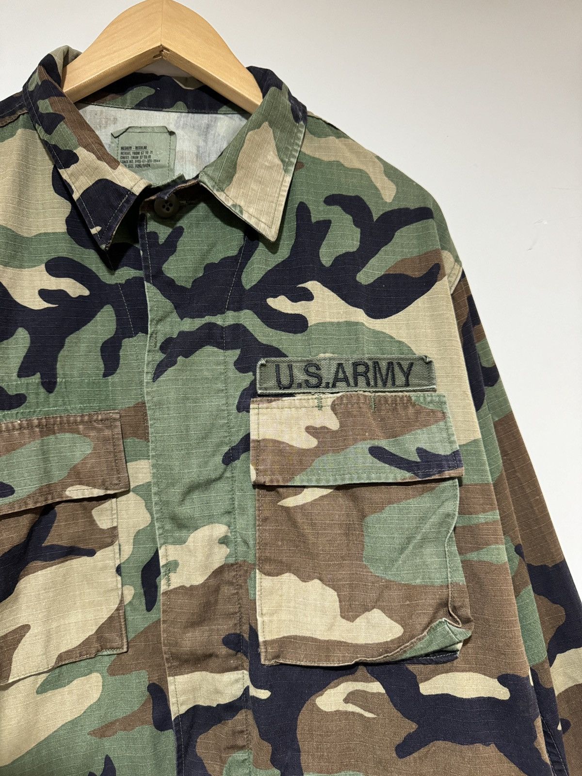 Vintage Military Jacket USA Regular-Medium Size.Combat. Hot Weather Size US M / EU 48-50 / 2 - 3 Thumbnail